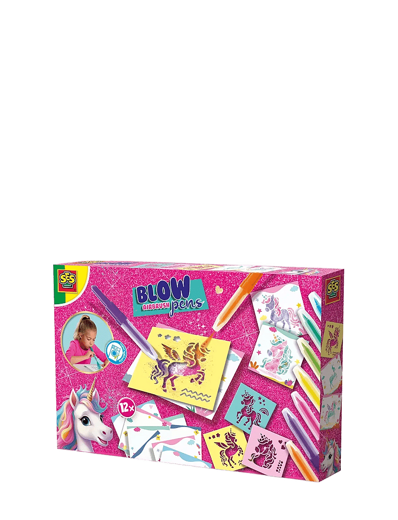 SES Creative - Blow Pens - Airbrush Unicorn - bastelset - multi - 1