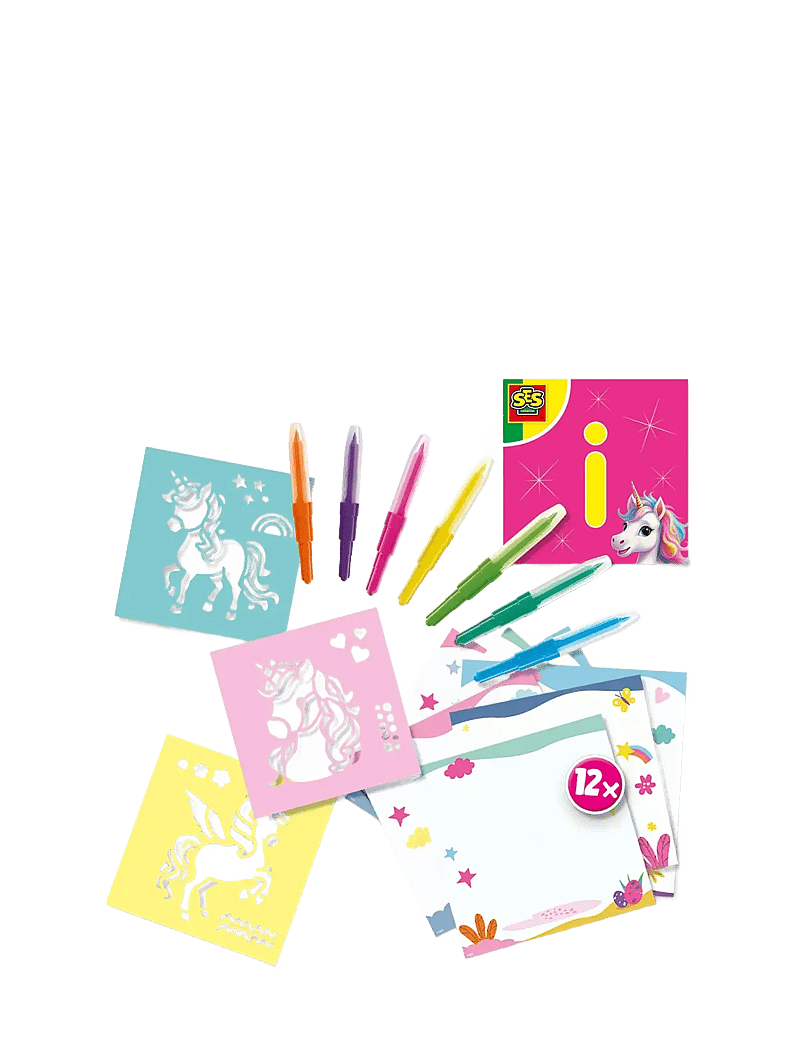 SES Creative - Blow Pens - Airbrush Unicorn - bastelset - multi - 2