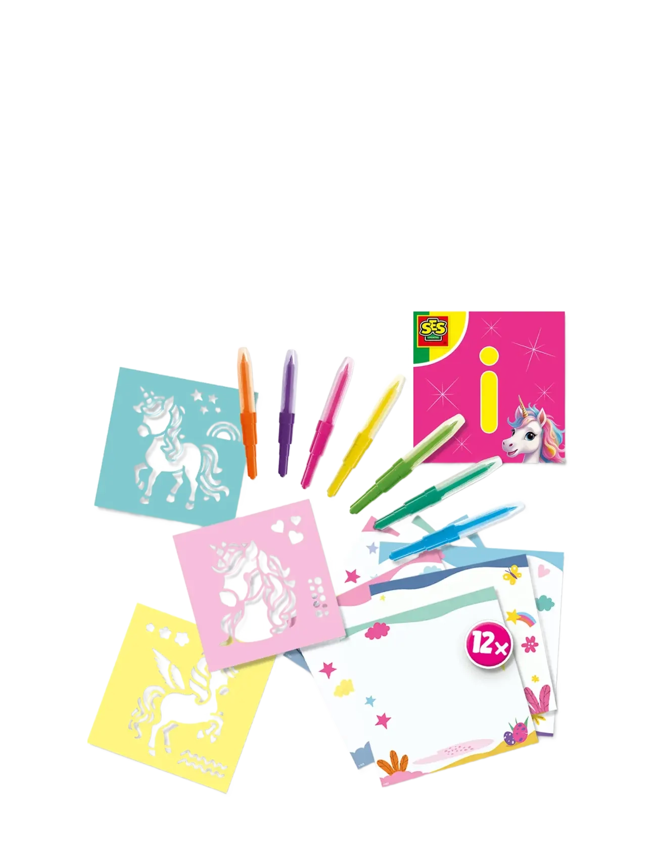 SES Creative - Blow Pens - Airbrush Unicorn - käsitöökomplekt - multi - 2