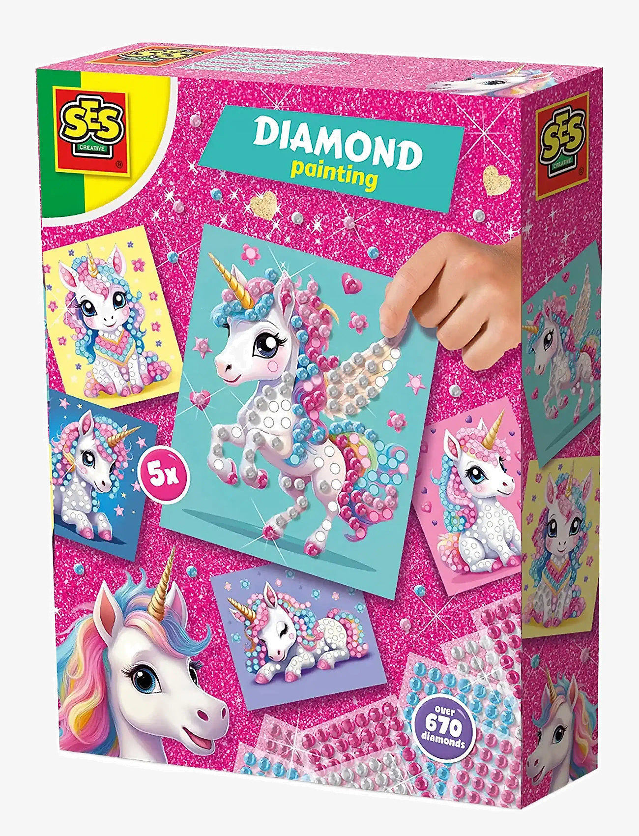 SES Creative - Diamond Painting - Unicorn - bastelset - multi - 1
