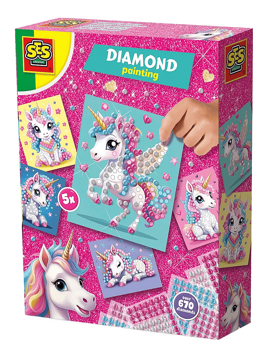 SES Creative - Diamond Painting - Unicorn - käsitöökomplekt - multi - 1