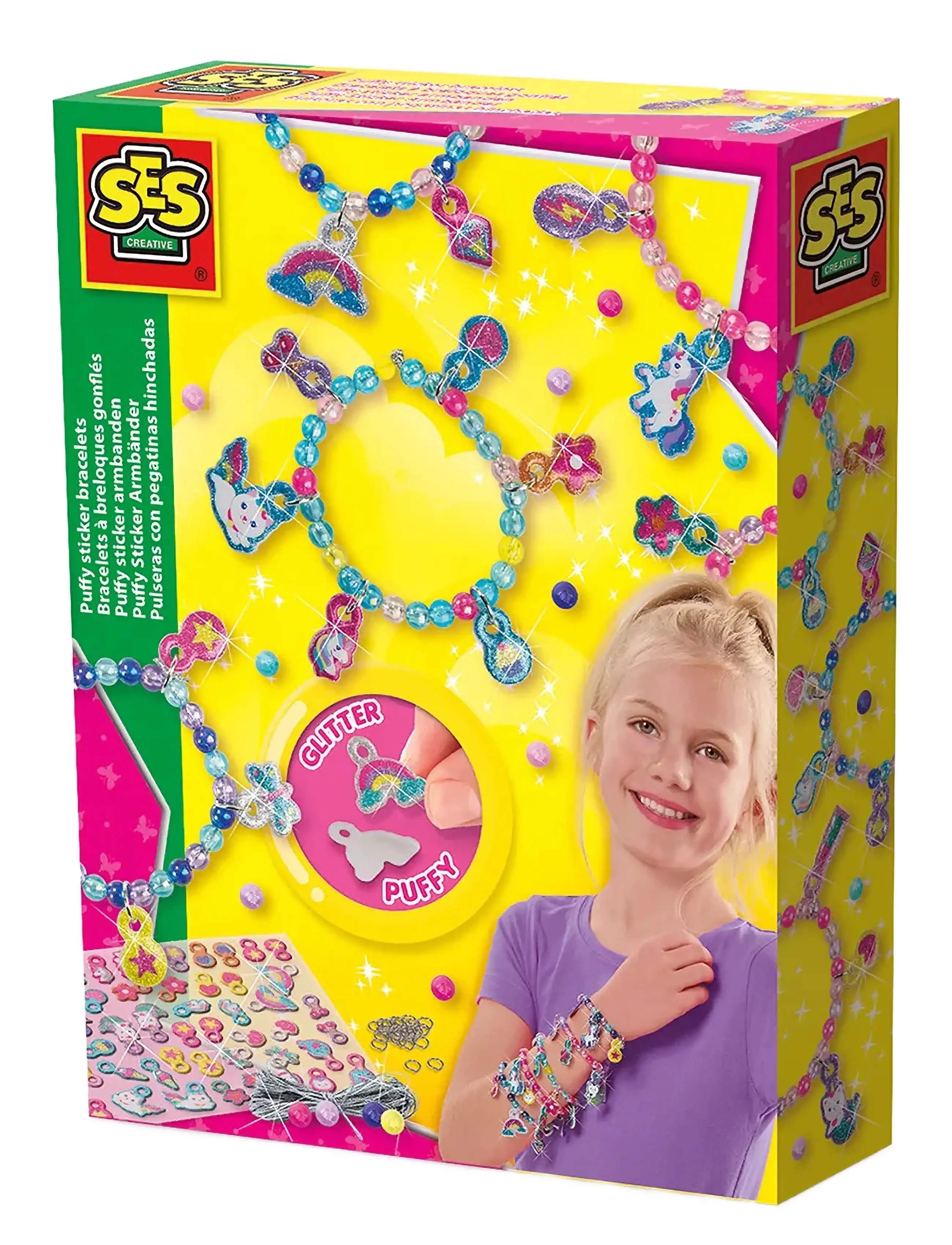 SES Creative Puffy Sticker Bracelets - 4 for 3 - MULTI / multi