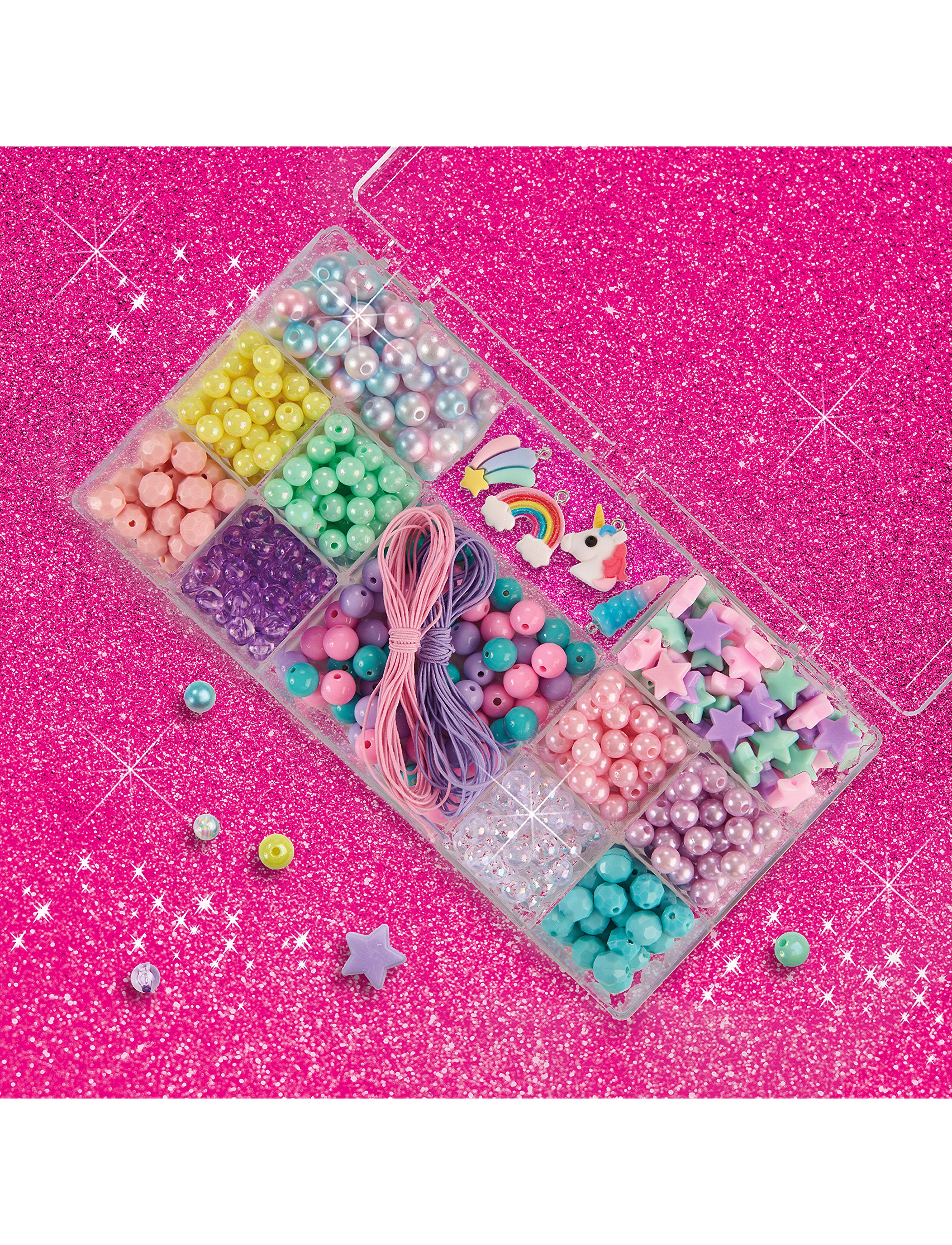 SES Creative Jewellery Unicorn Beads Set, One Size, Craft, Mehrfarbig/gemustert - Craft Sets, Kinder