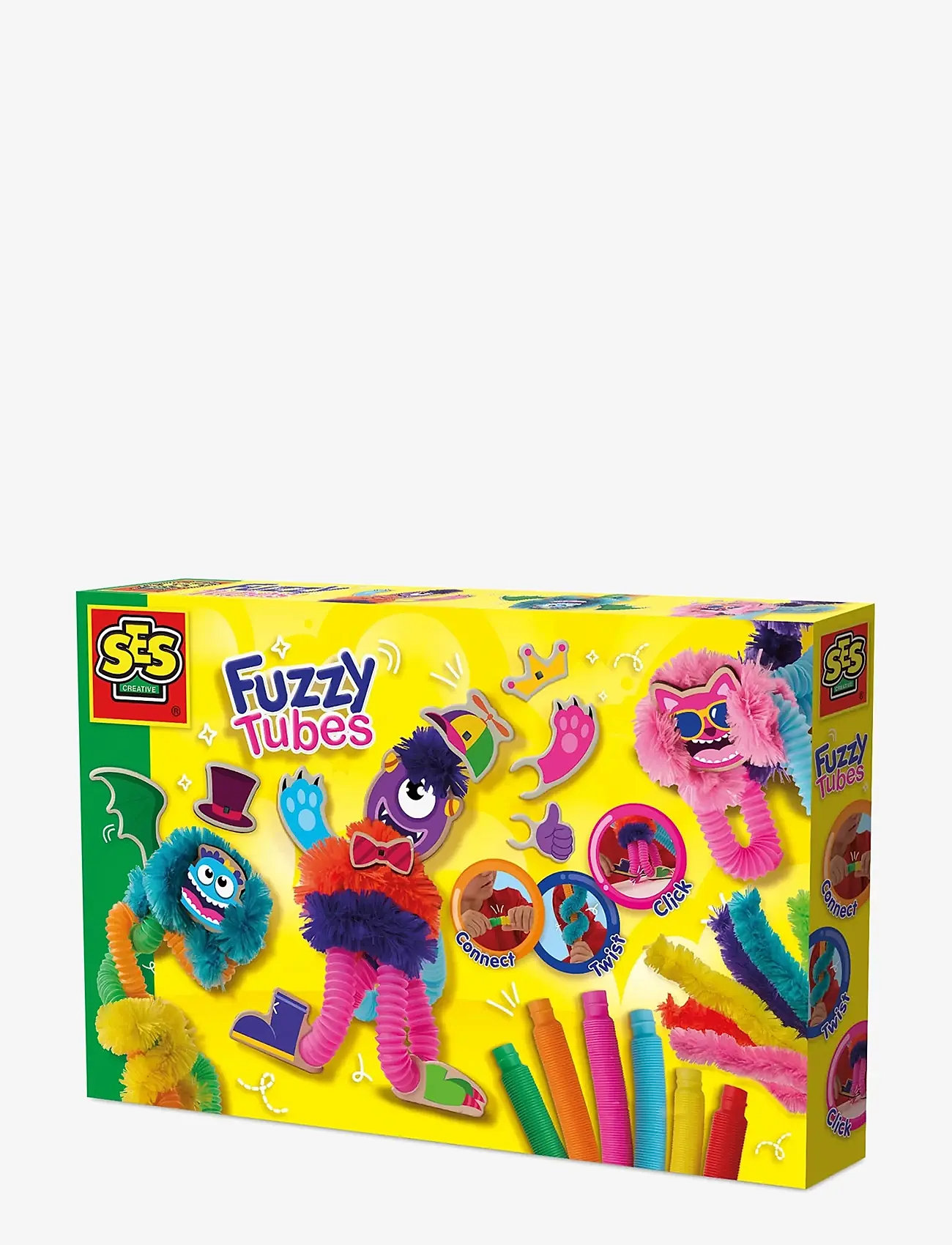SES Creative - Fuzzy Tubes - pysselset - multi - 1