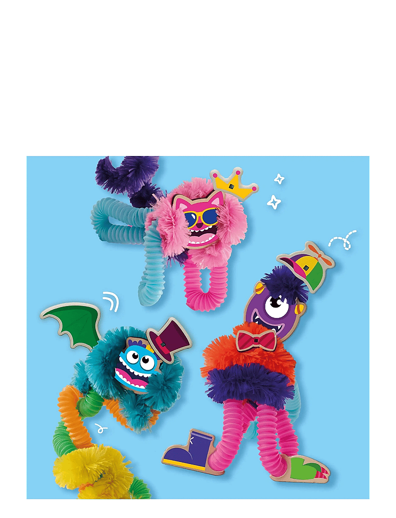 SES Creative - Fuzzy Tubes - käsitöökomplekt - multi - 2