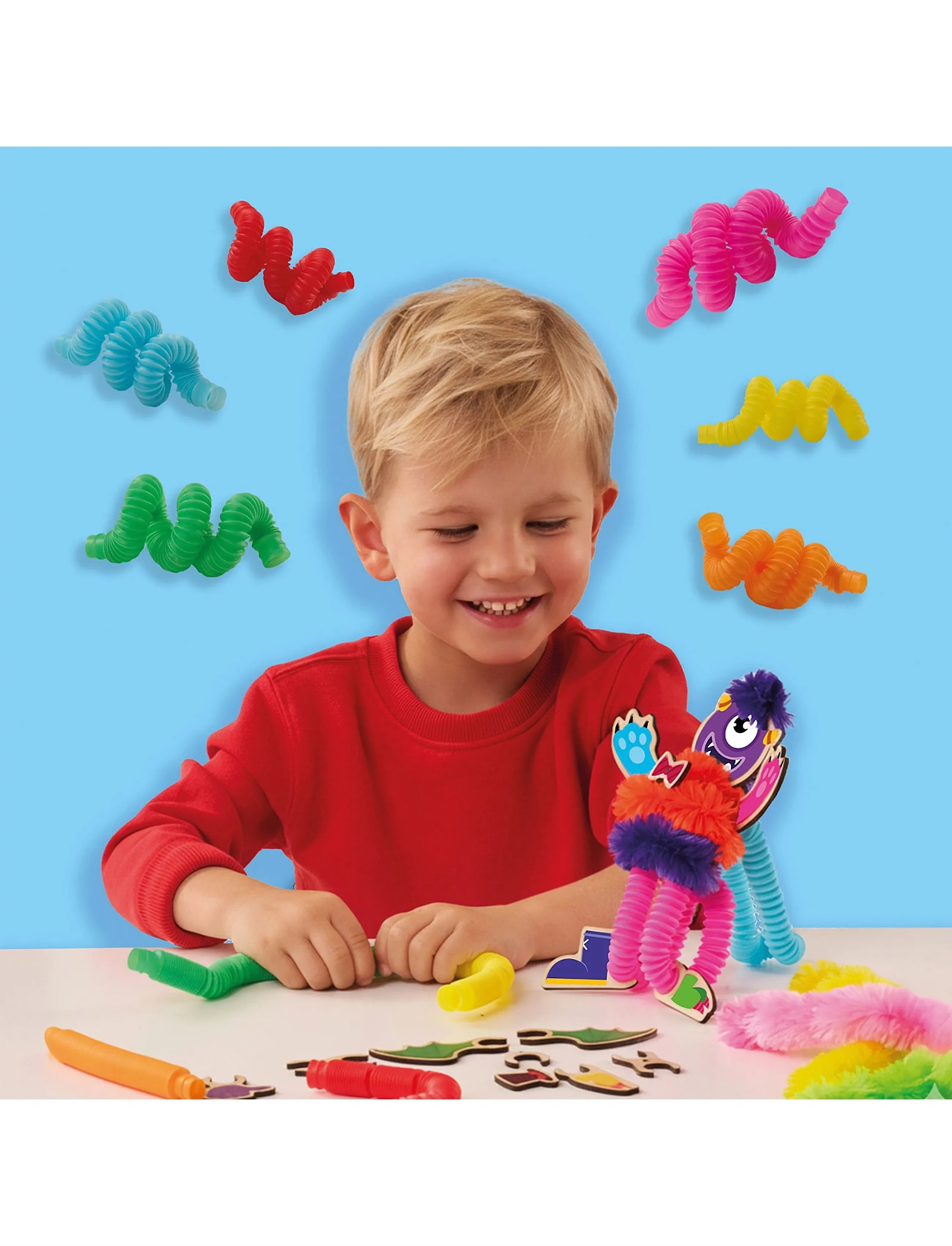 SES Creative - Fuzzy Tubes - bastelset - multi - 3