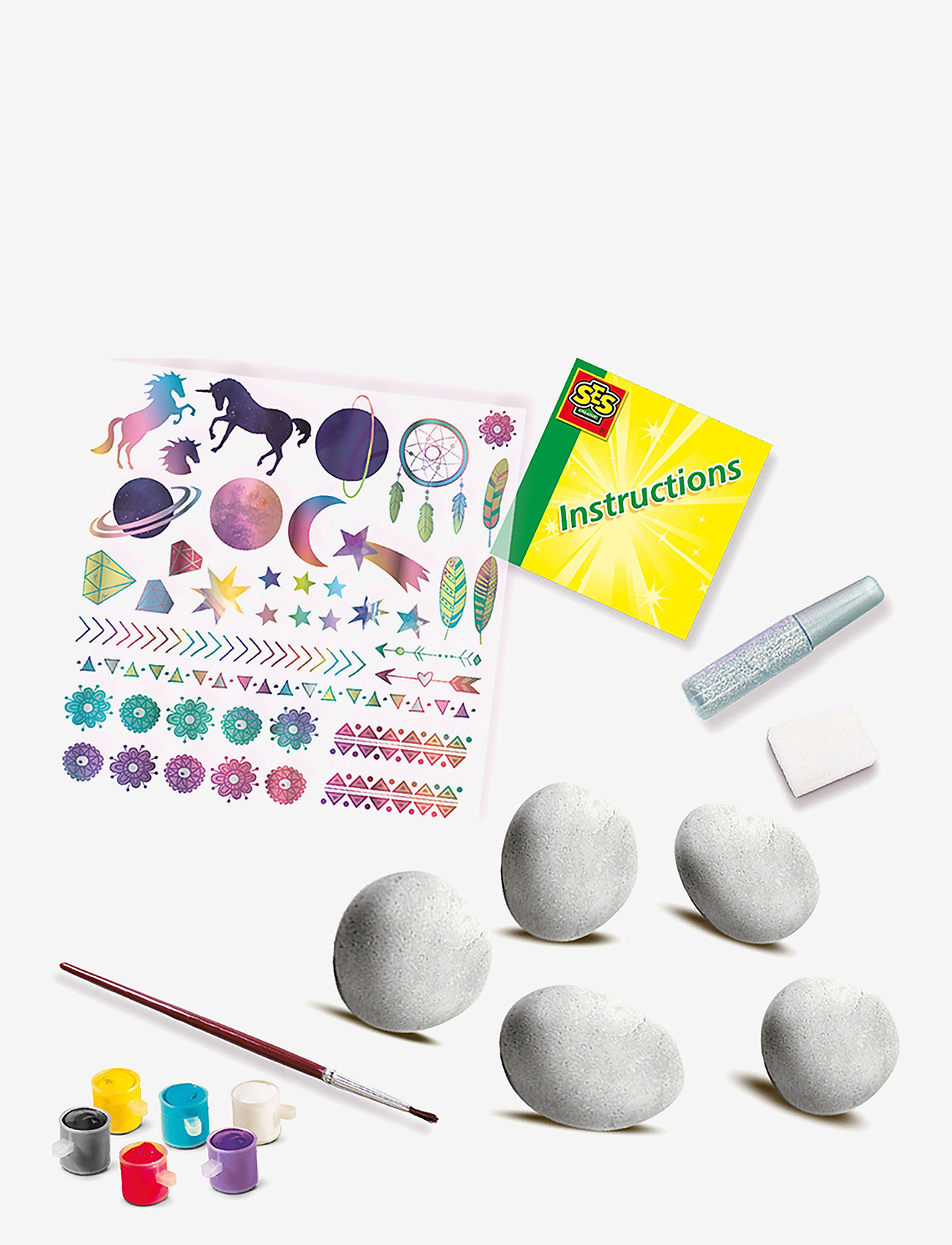 SES Creative - Painting Stones - Galaxy - pysselset - multi - 1