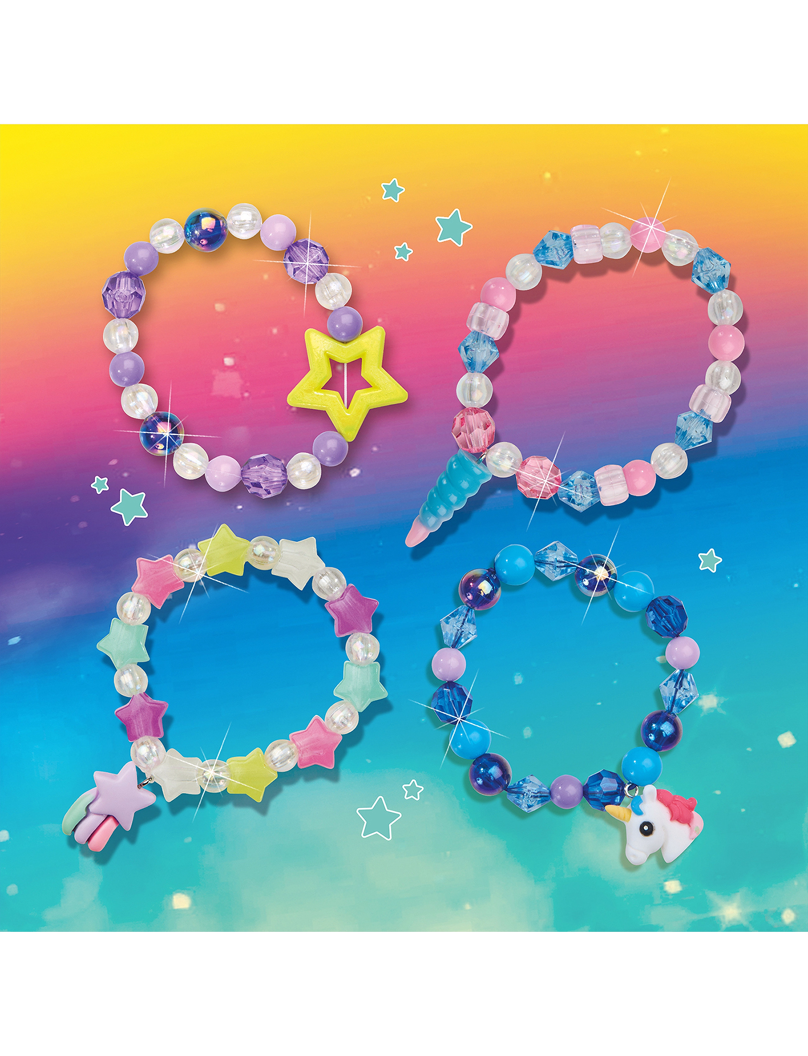 SES Creative Jewellery Galaxy Beads Set, One Size, Craft, Mehrfarbig/gemustert - Craft Sets, Kinder