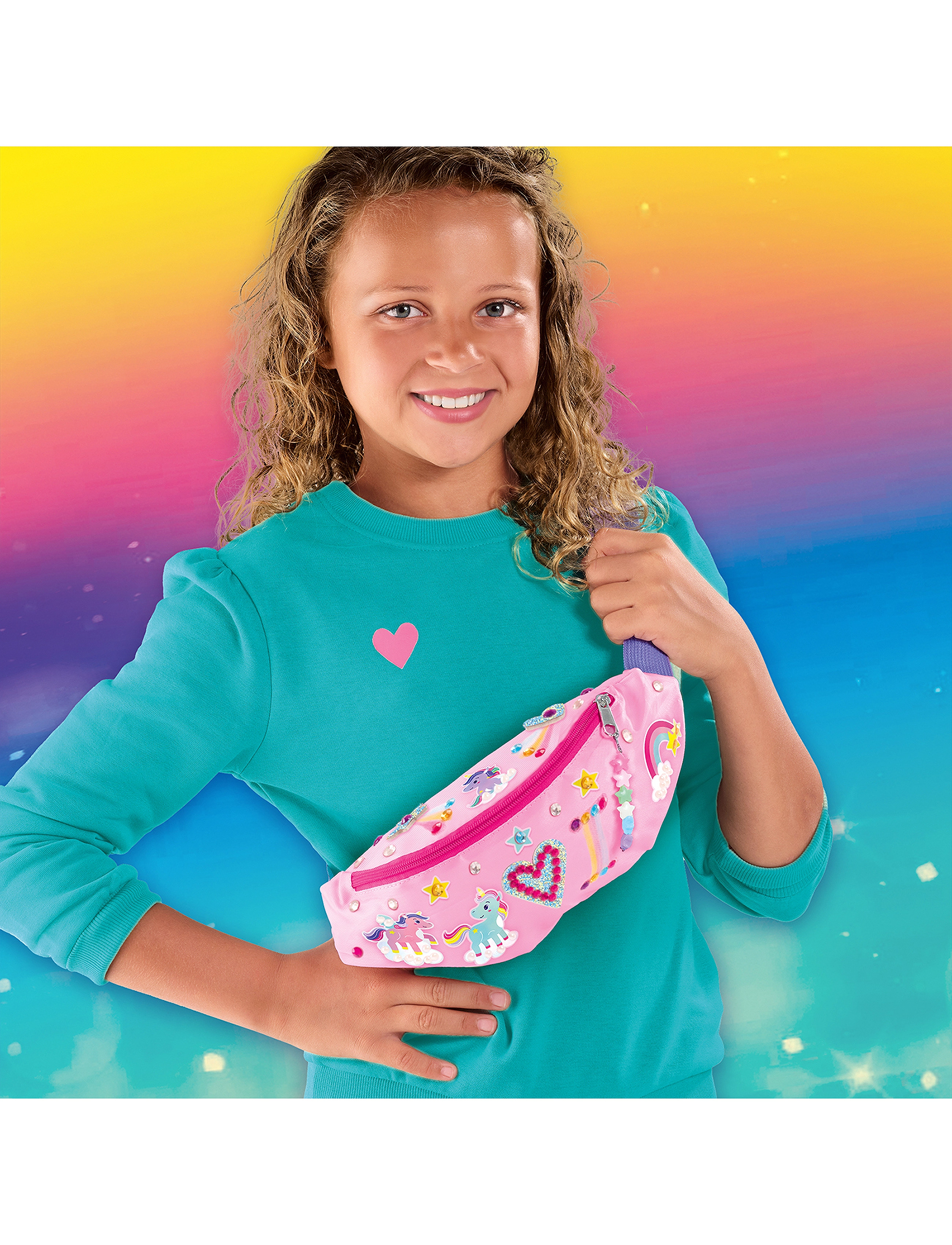 SES Creative Fashion Bag Tags - Galaxy, One Size, Multi/patterned, Håndværk > Håndværkssæt, Børn