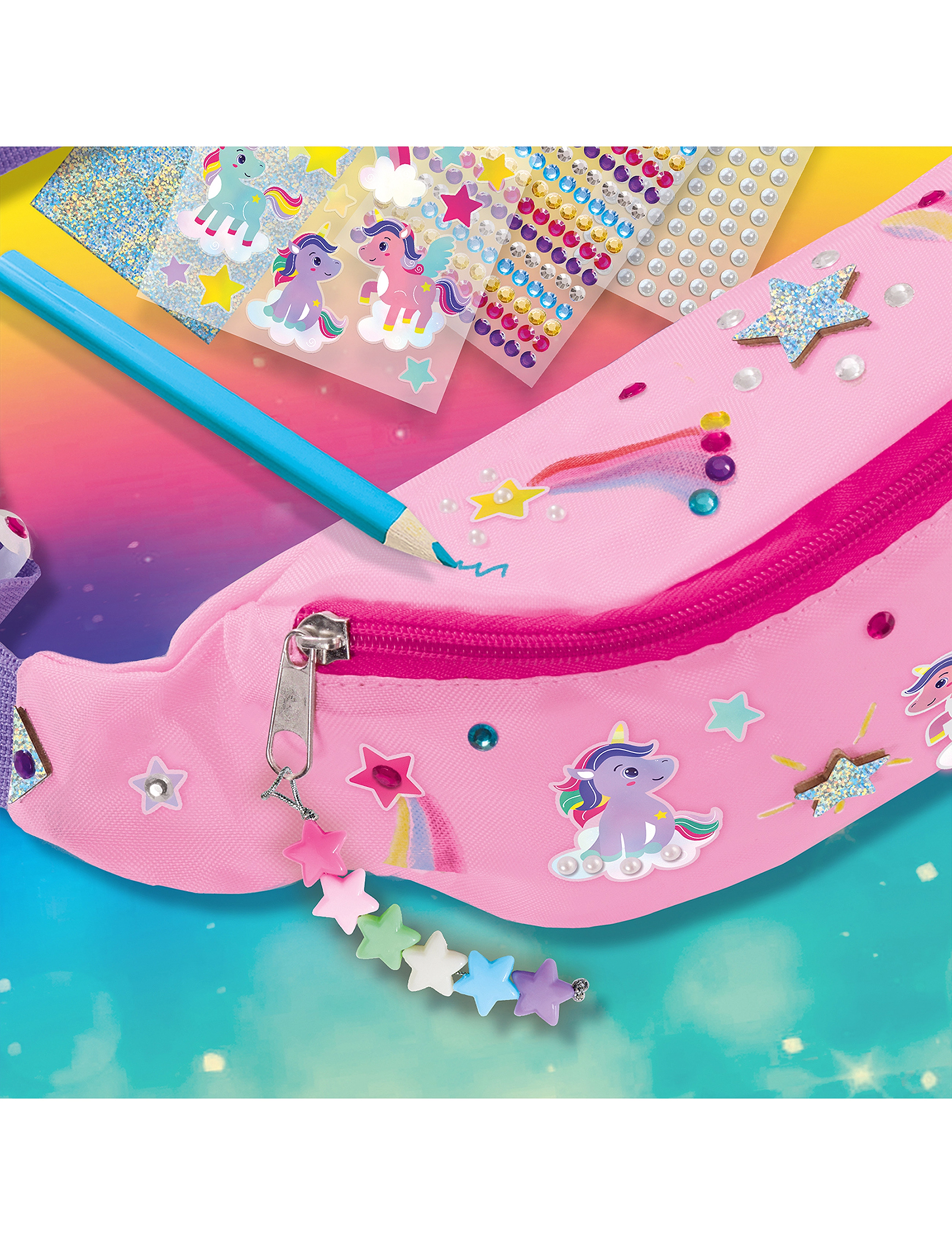 SES Creative - Fashion Bag Tags - Galaxy - bastelset - pink - 3