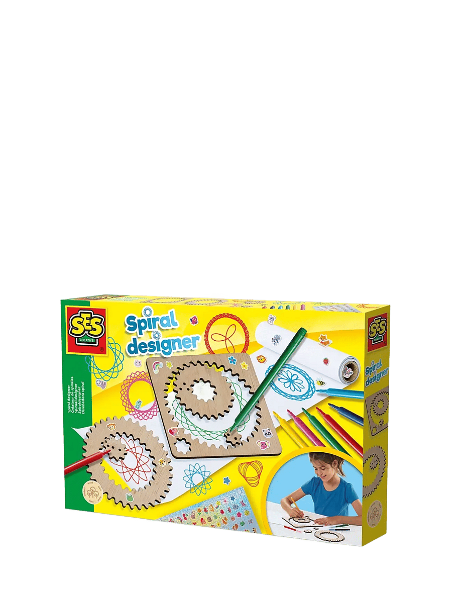 SES Creative - Spiral Designer Set - Wooden Wheels - bastelset - nature - 1