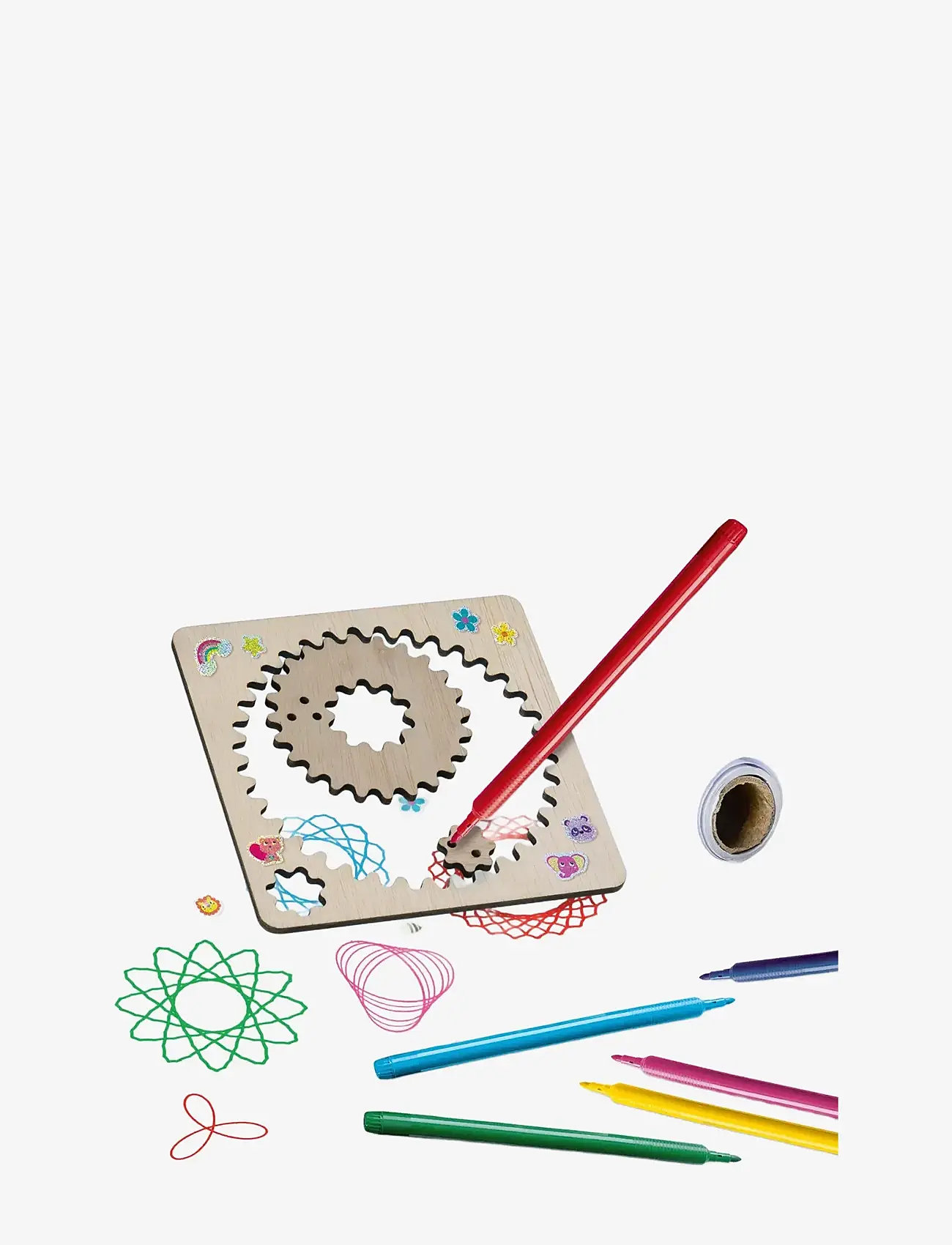 SES Creative - Spiral Designer Set - Wooden Wheels - bastelset - nature - 1