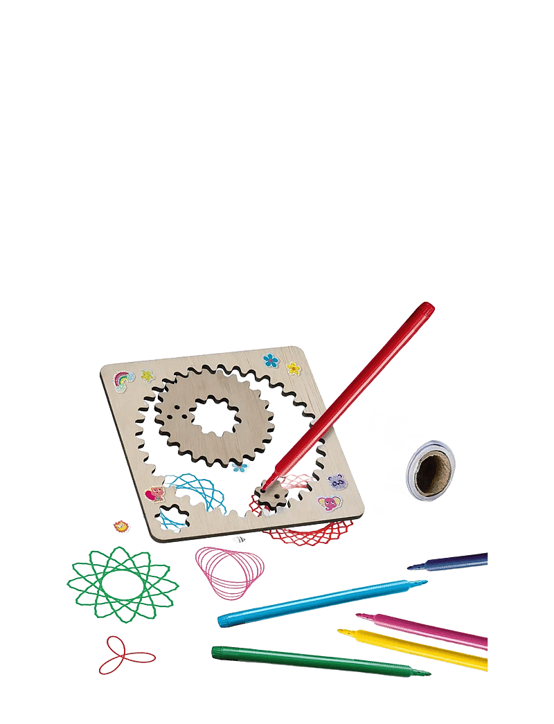 SES Creative - Spiral Designer Set - Wooden Wheels - bastelset - nature - 1