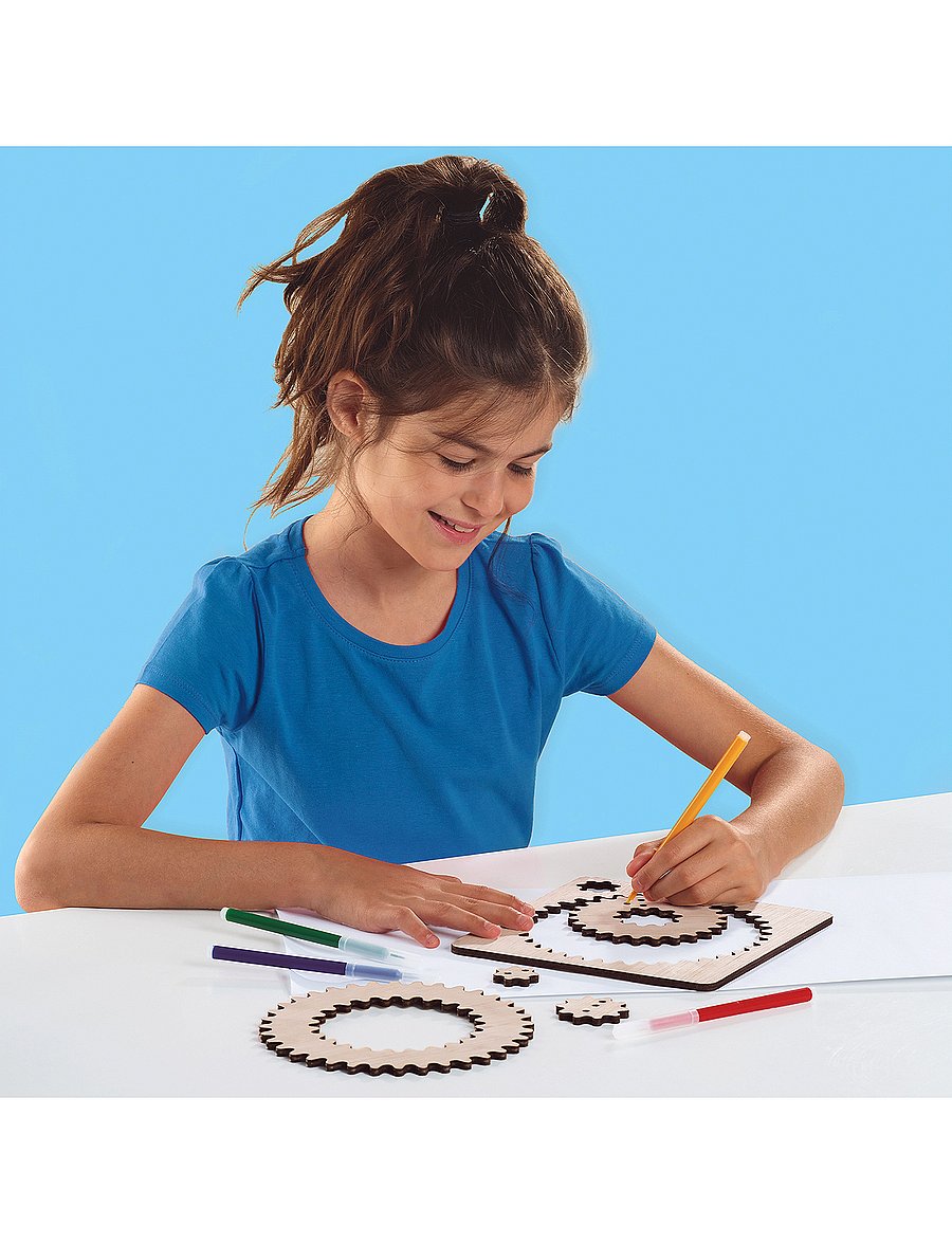 SES Creative - Spiral Designer Set - Wooden Wheels - bastelset - nature - 0