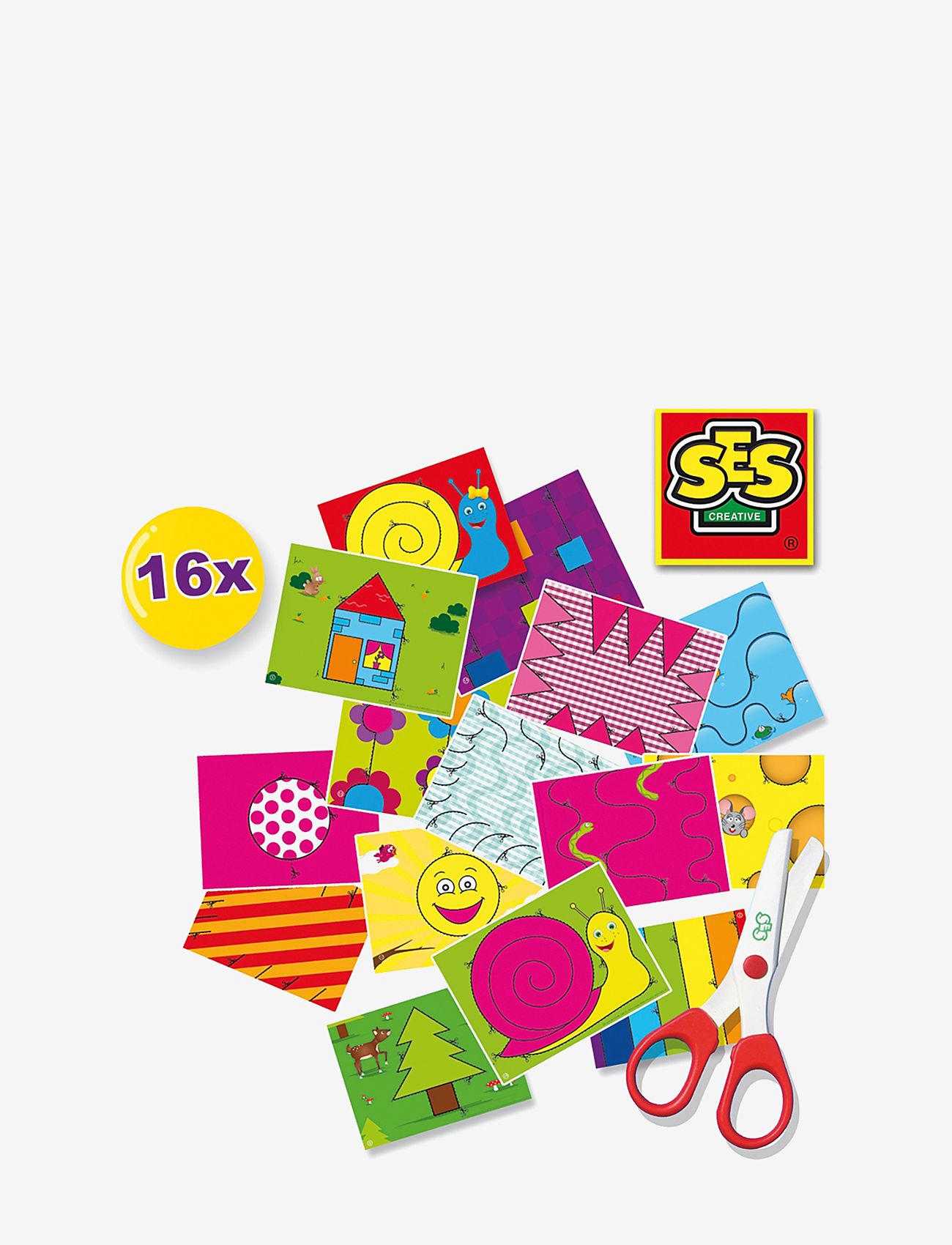 SES Creative - I learn to use scissors - käsitöökomplekt - multi - 2