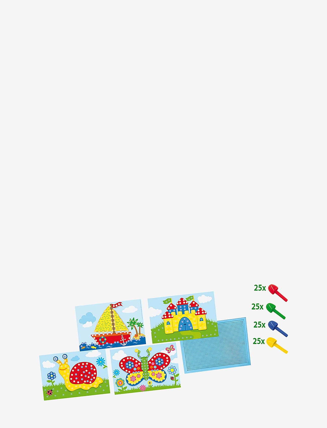 SES Creative - Mosaic pin board with illustrated cards - multi - 2