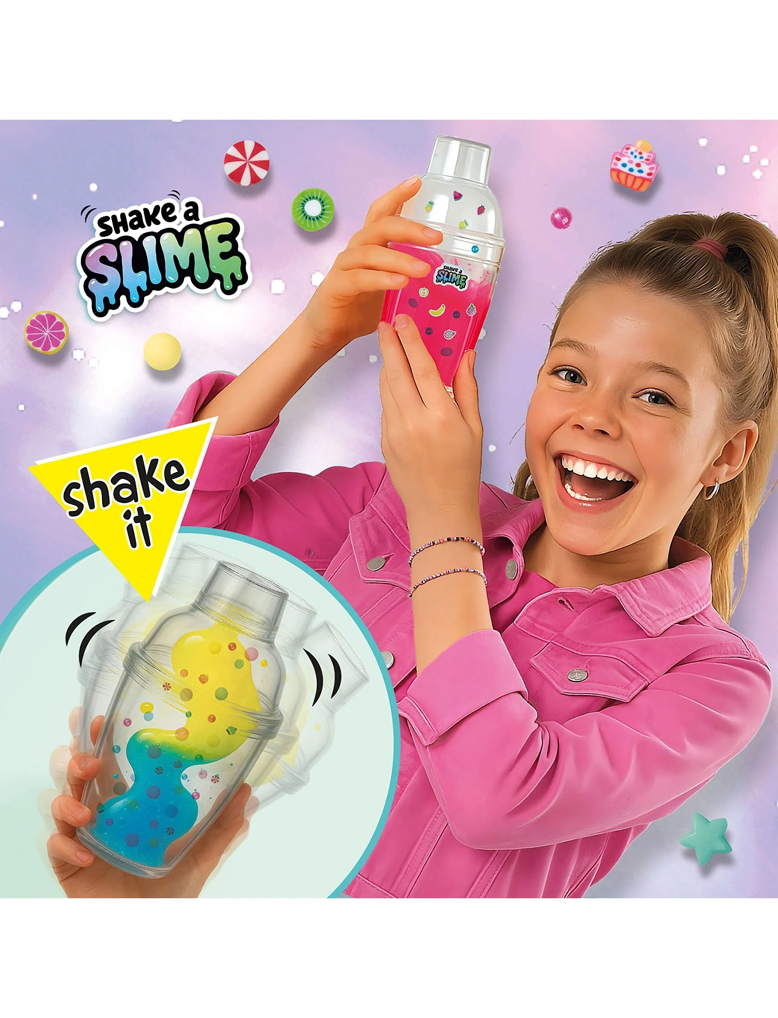 SES Creative - Shake-a-Slime - Juicy Studio - Šleikštukai, gleivės - multi - 2