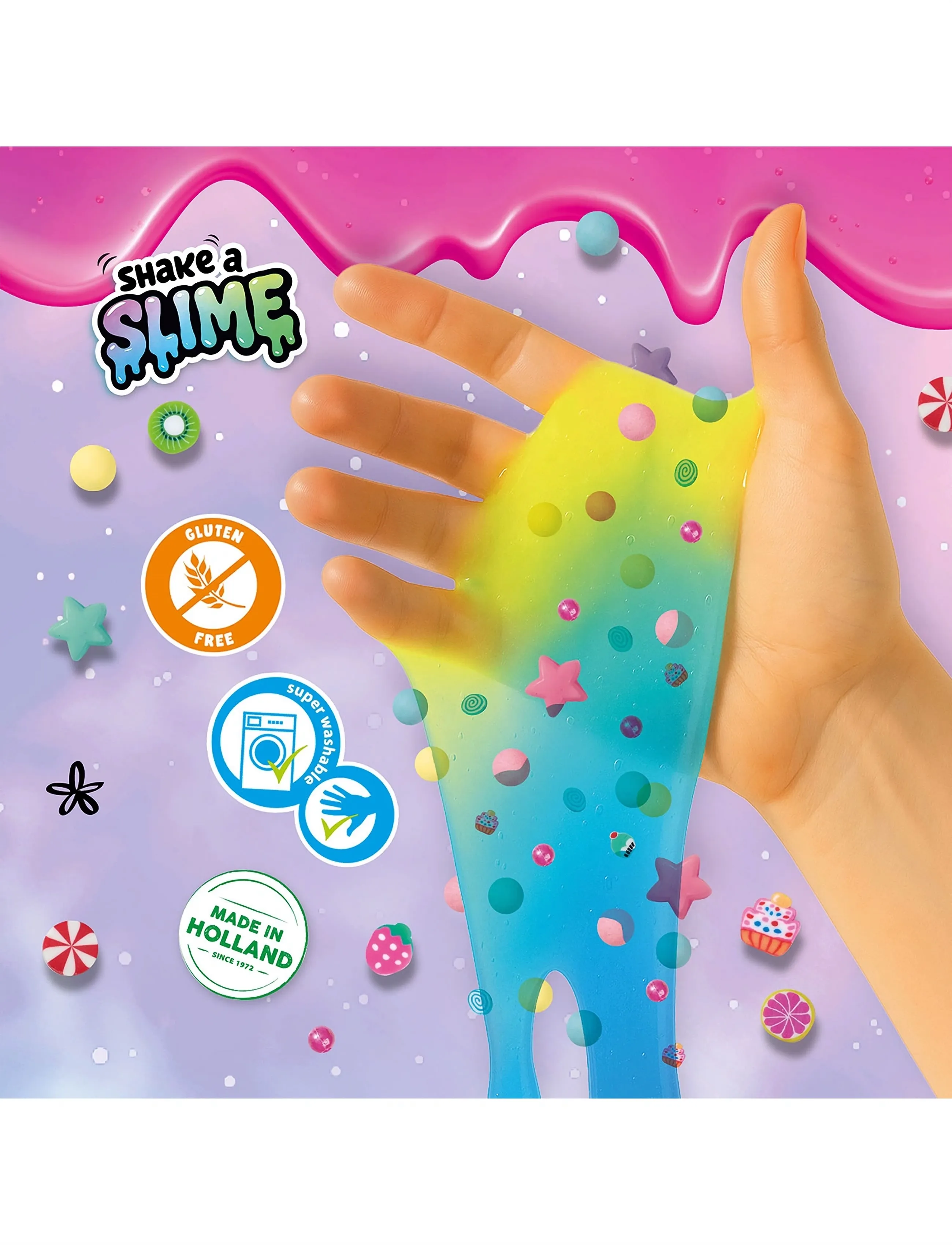SES Creative - Shake-a-Slime - Juicy Studio - Šleikštukai, gleivės - multi - 3