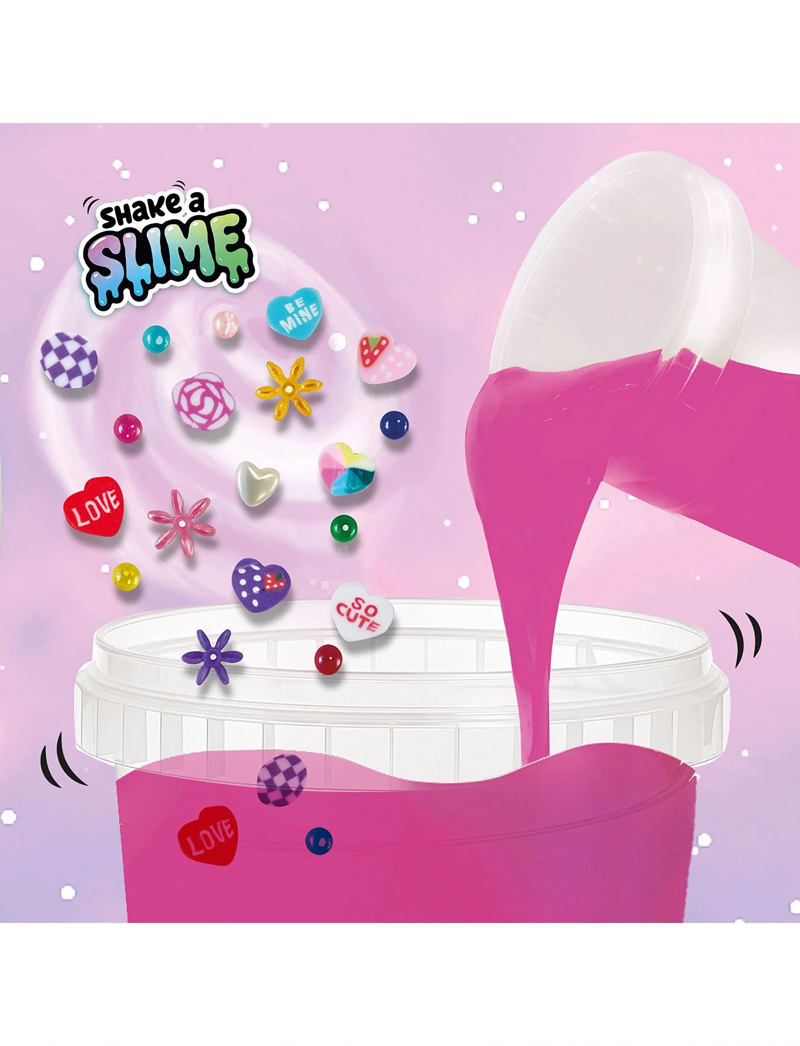 SES Creative Shake-A-Slime Love Story, Slime, Pink, Str: ONE SIZE
