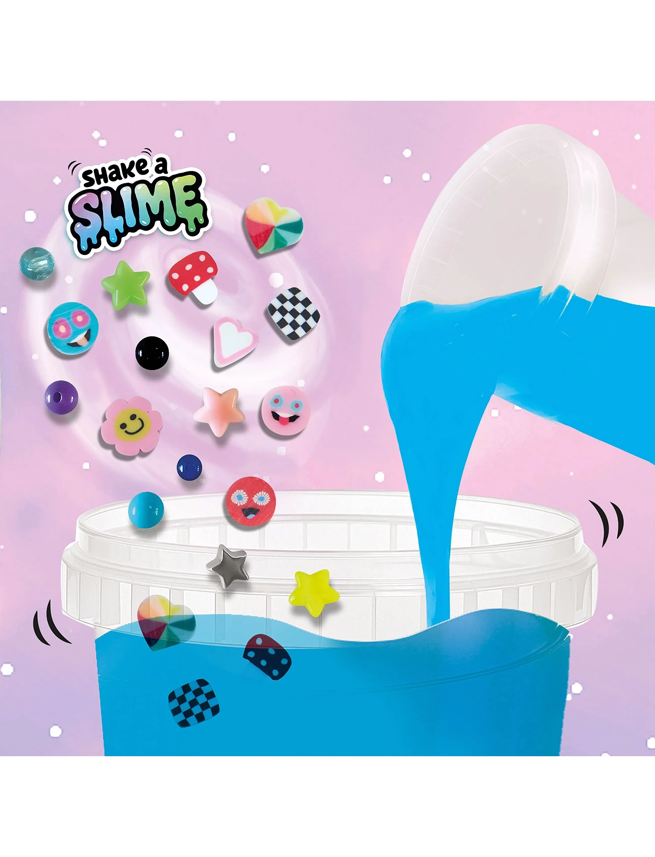 SES Creative Shake-A-Slime Happy Explosion, Slime, Blå, Str: ONE SIZE