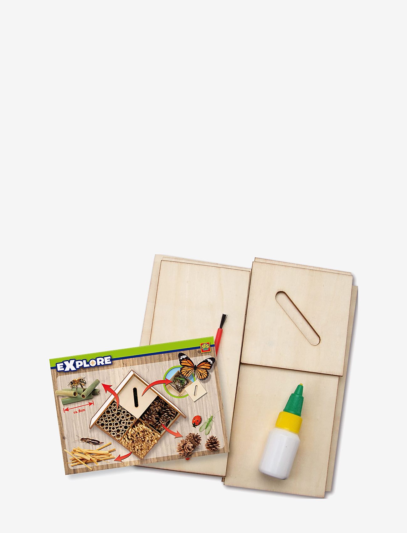 SES Creative - Insect hotel - käsitöökomplekt - wood - 1