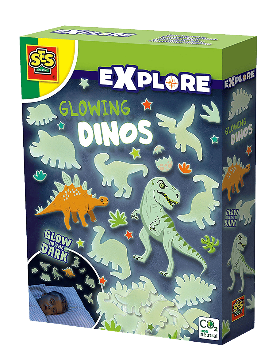 SES Creative - Glowing Dinos - white - 0