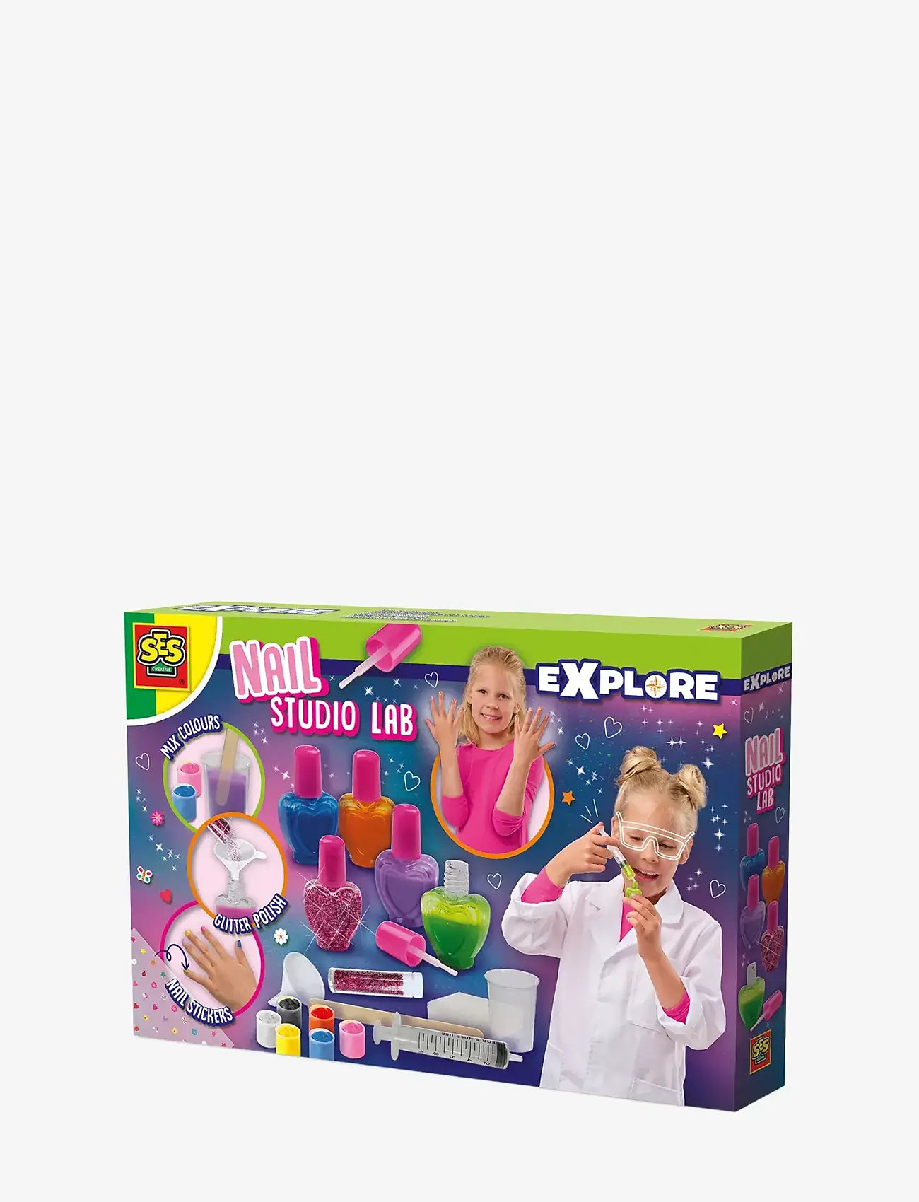 SES Creative - Make-up Lab - Nail Studio - käsitöökomplekt - multi - 1