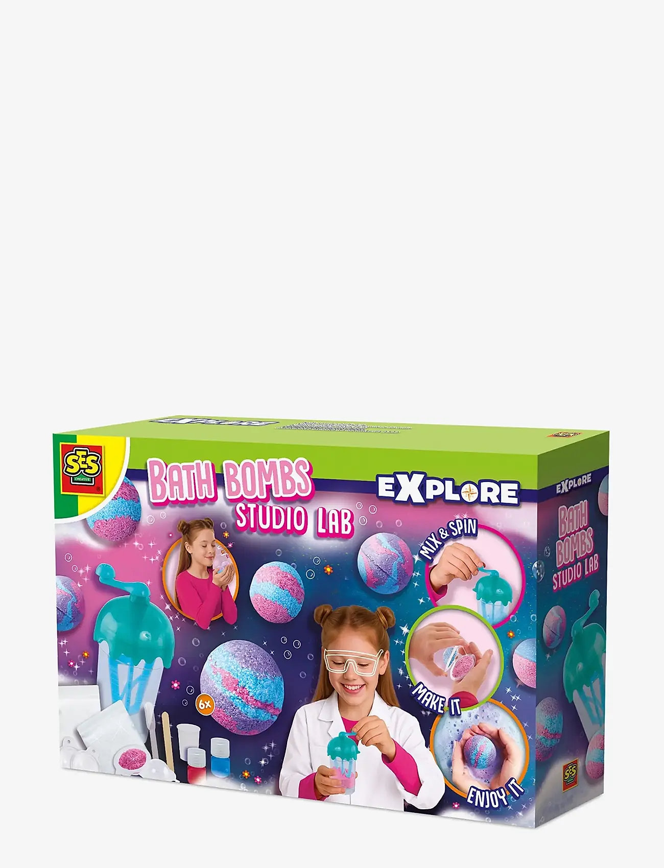 SES Creative - Studio Lab - Bath Bomb - kreasæt - multi - 1