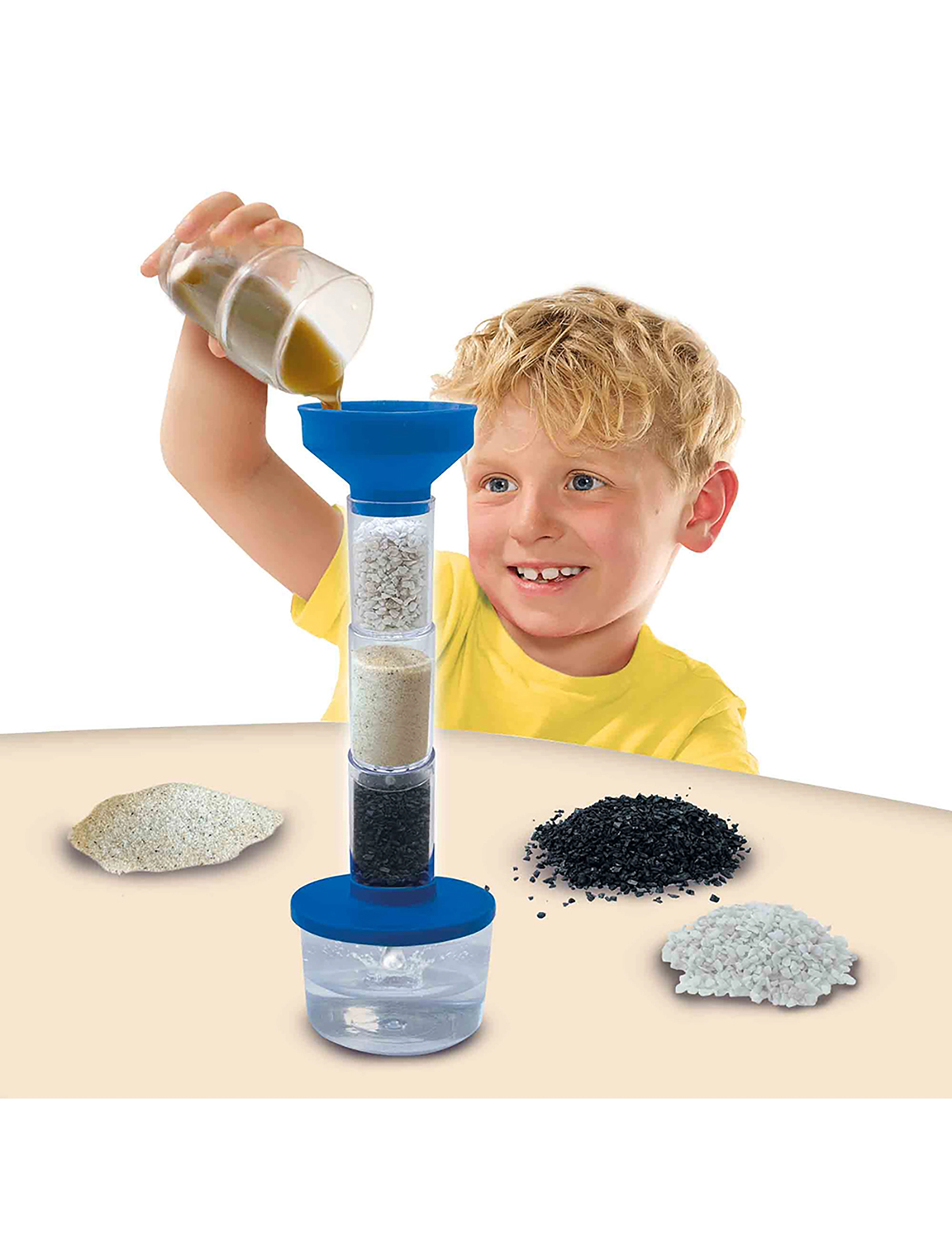 SES Creative Water Cleaning Filter Experiment, Børn, Experiments And Science, Multi/mønstret, Str: ONE SIZE