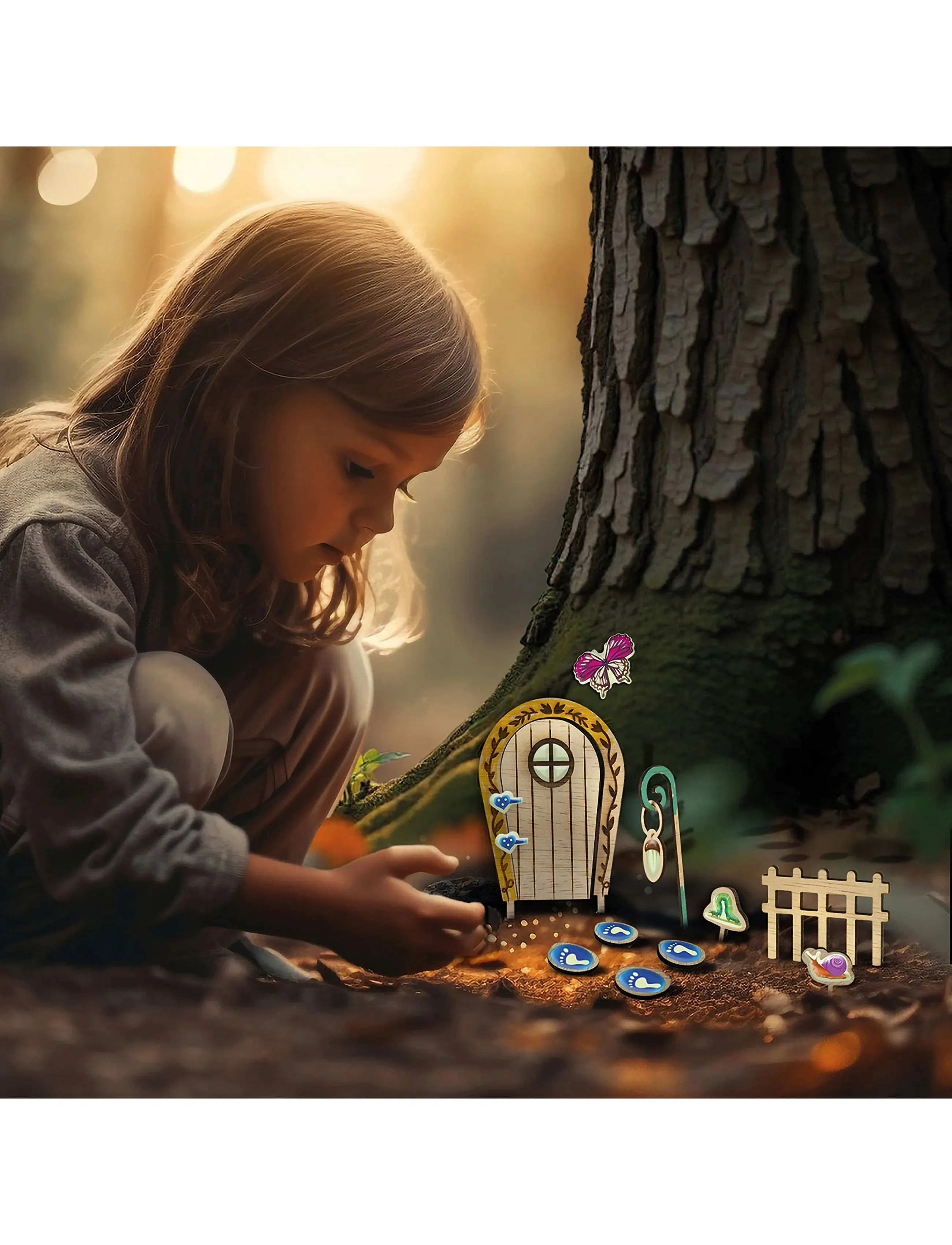 SES Creative Mystic Door Glow In The Dark, One Size, Craft, Mehrfarbig/gemustert - Craft Sets, Kinder