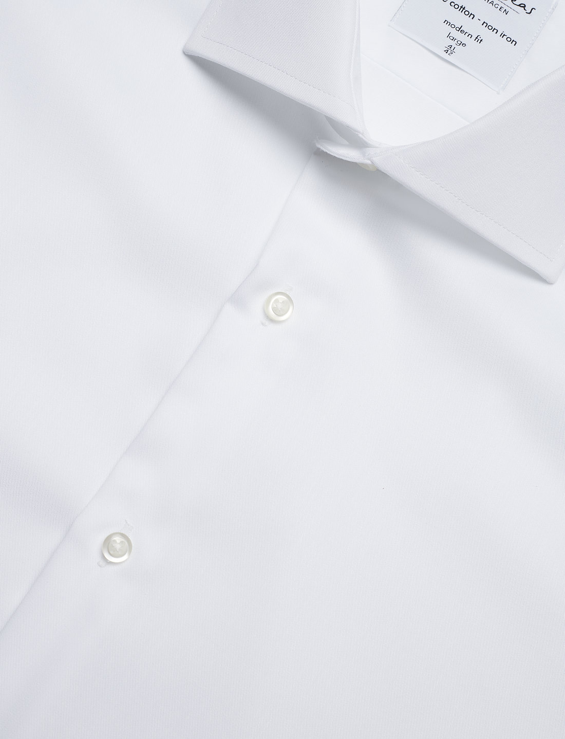 Seven Seas Copenhagen - SEVEN SEAS Fine Twill | modern - kostymskjortor - white - 3