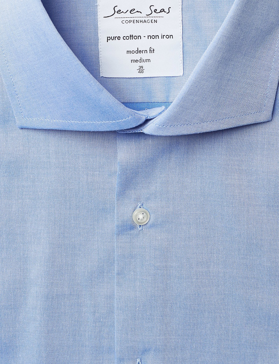 Seven Seas Copenhagen - SEVEN SEAS Fine Twill | modern - formelle hemden - light blue - 2