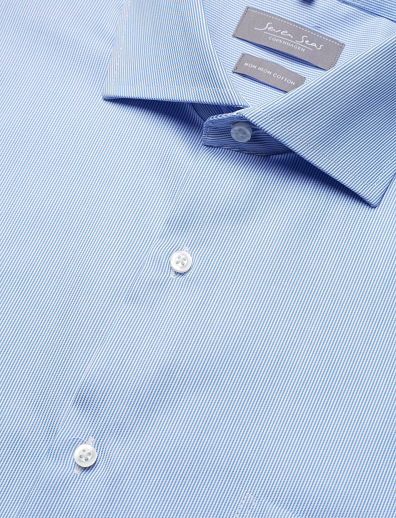 Seven Seas Copenhagen - SEVEN SEAS Fine Twill California | modern - formal shirts - light blue - 4