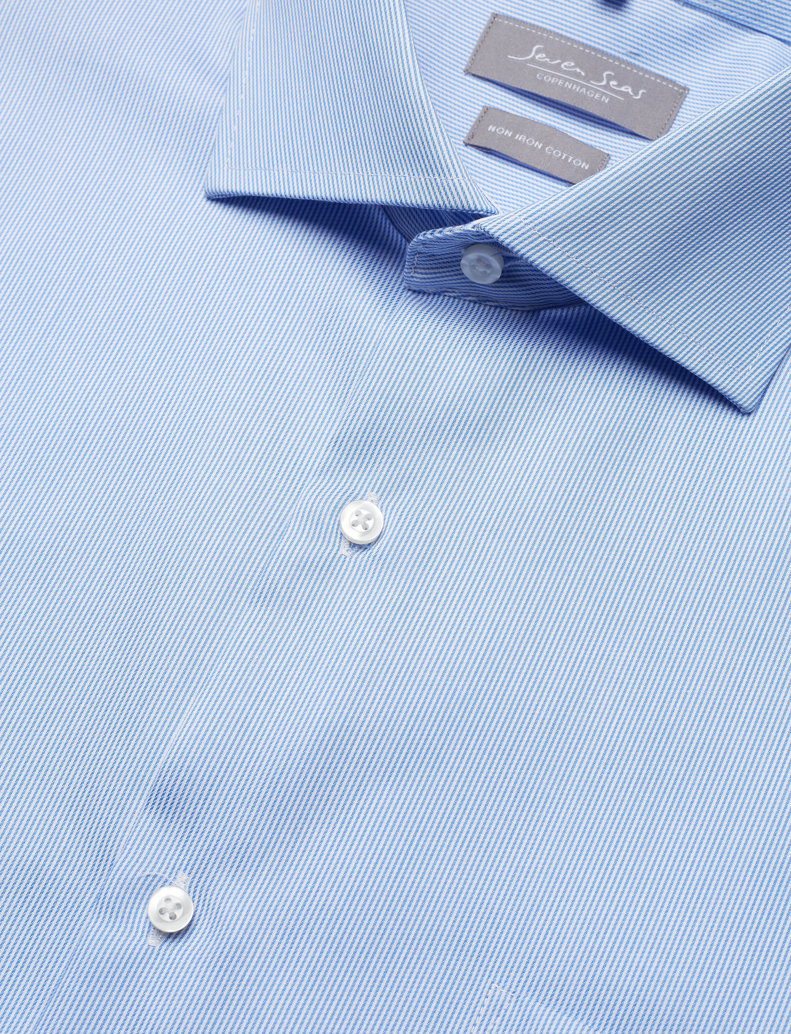 Seven Seas Copenhagen - SEVEN SEAS Fine Twill California | modern - formelle hemden - light blue - 4