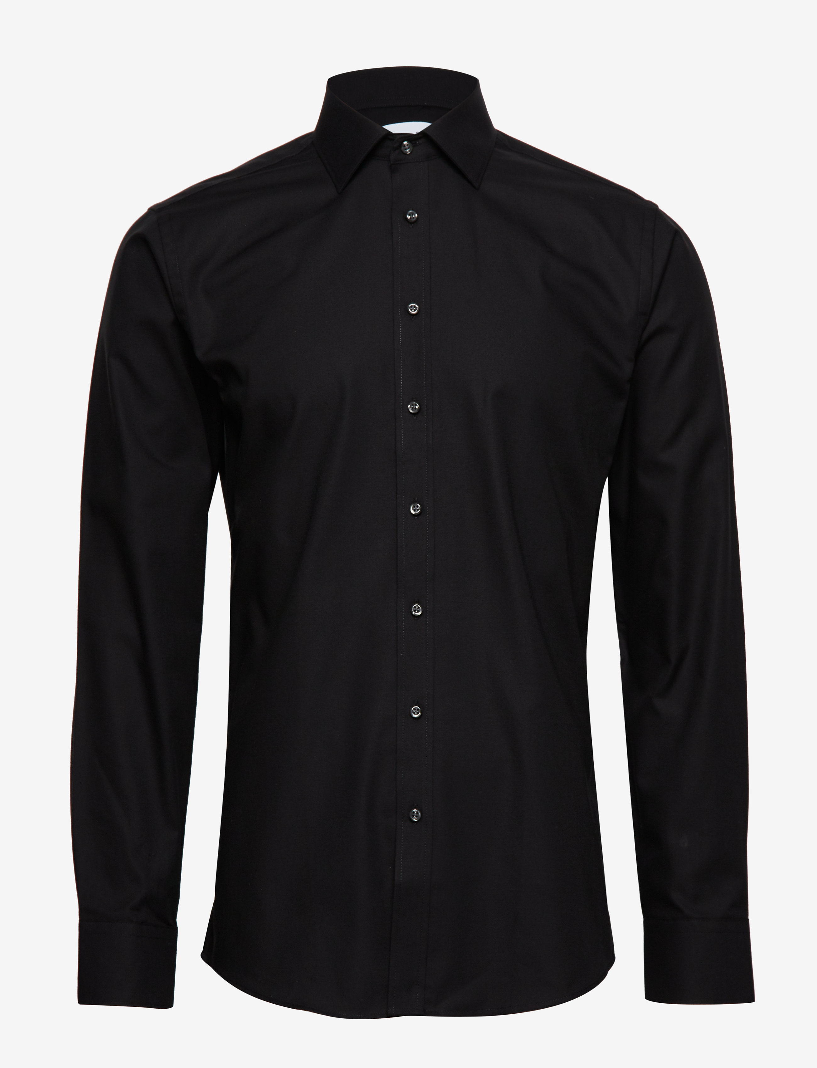 Seven Seas Copenhagen SEVEN SEAS Fine Twill | slim - Kostymskjortor - BLACK / black