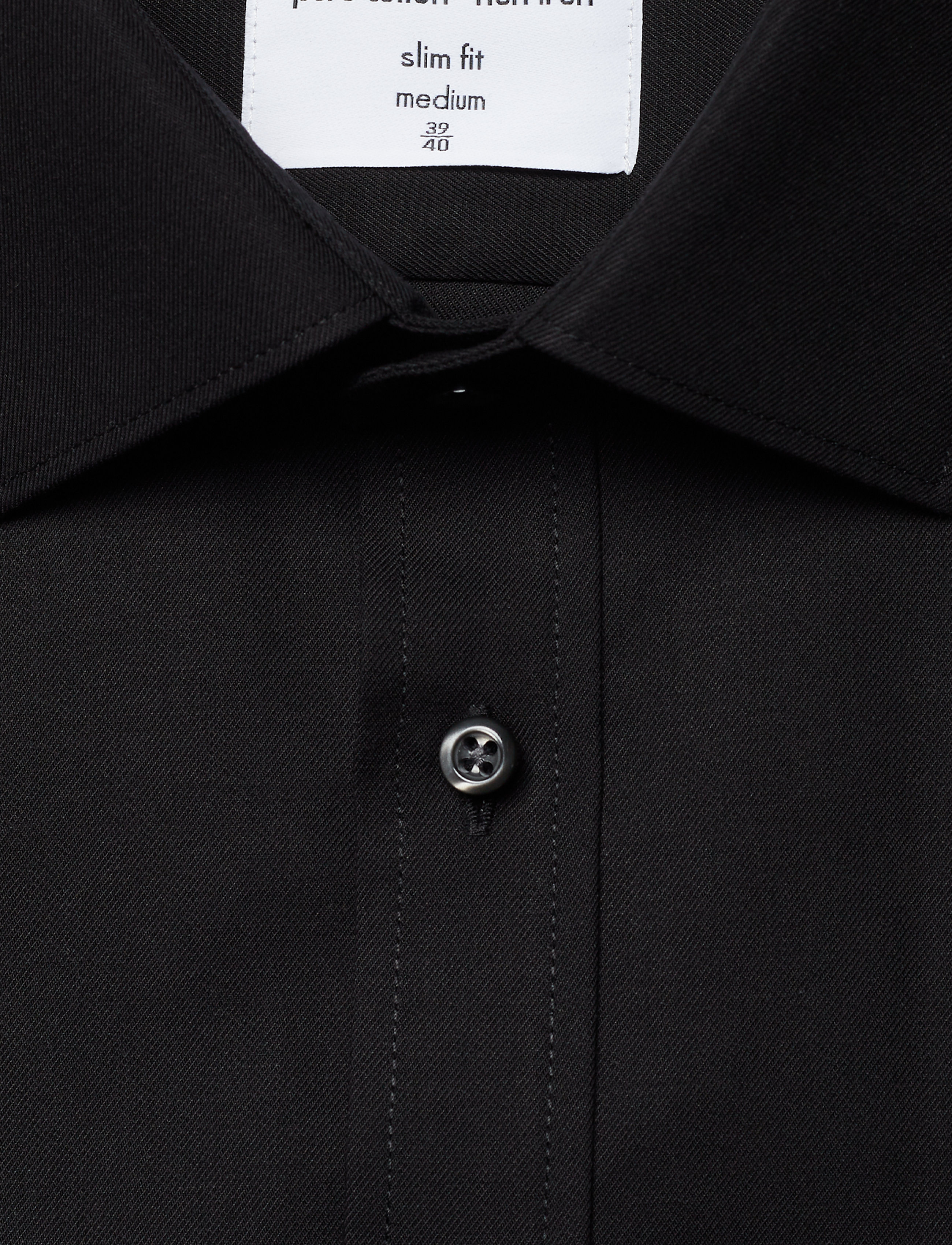 Seven Seas Copenhagen - SEVEN SEAS Fine Twill | slim - formelle skjorter - black - 2