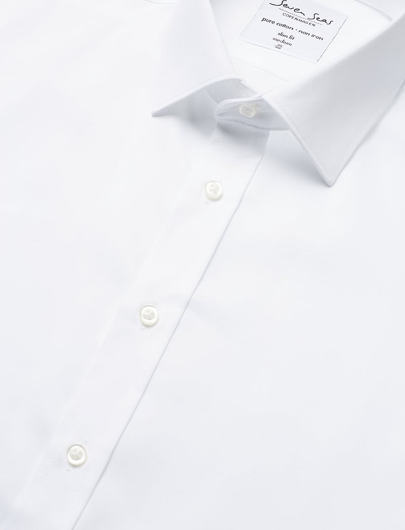 Seven Seas Copenhagen - SEVEN SEAS Fine Twill | slim - formelle hemden - white - 3