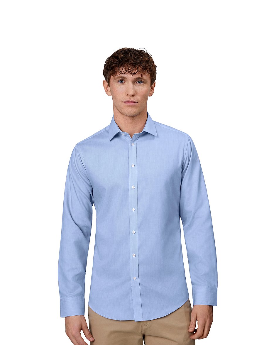 Seven Seas Copenhagen - SEVEN SEAS Fine Twill California | slim - ametlikud särgid - light blue - 0
