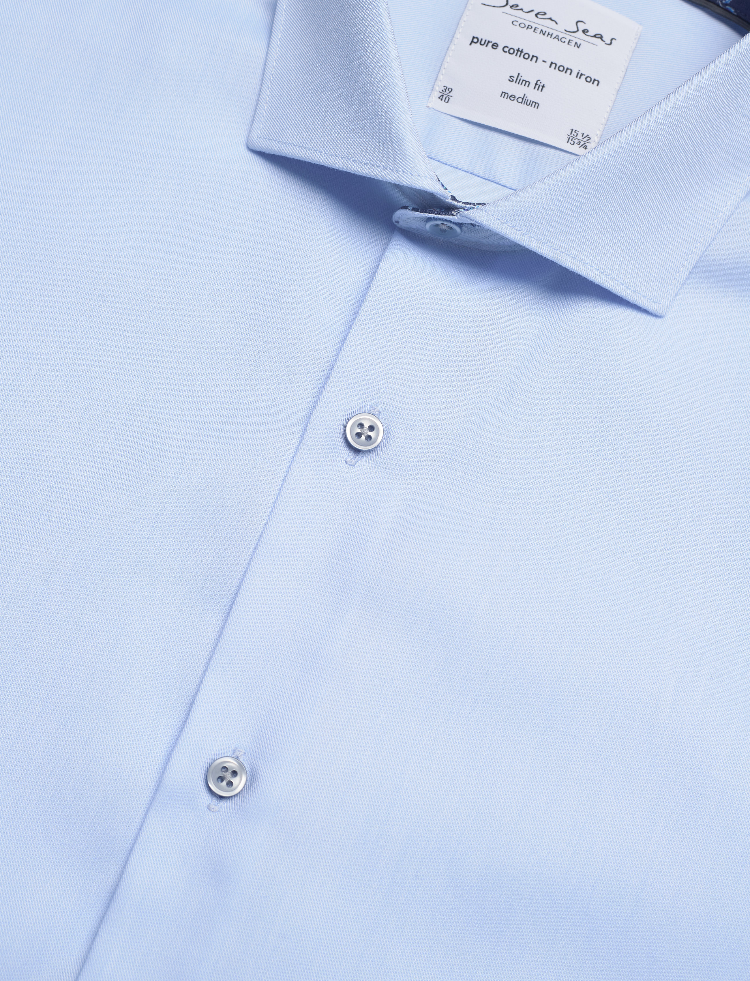 Seven Seas Copenhagen - Fine Twill - baby blue - 3