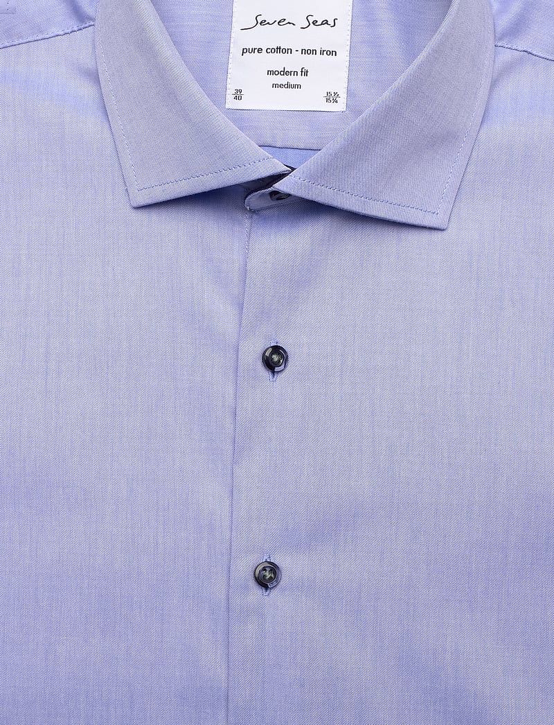 Seven Seas Copenhagen - SEVEN SEAS Fine Twill Contrast | modern - formelle skjorter - light blue - 2