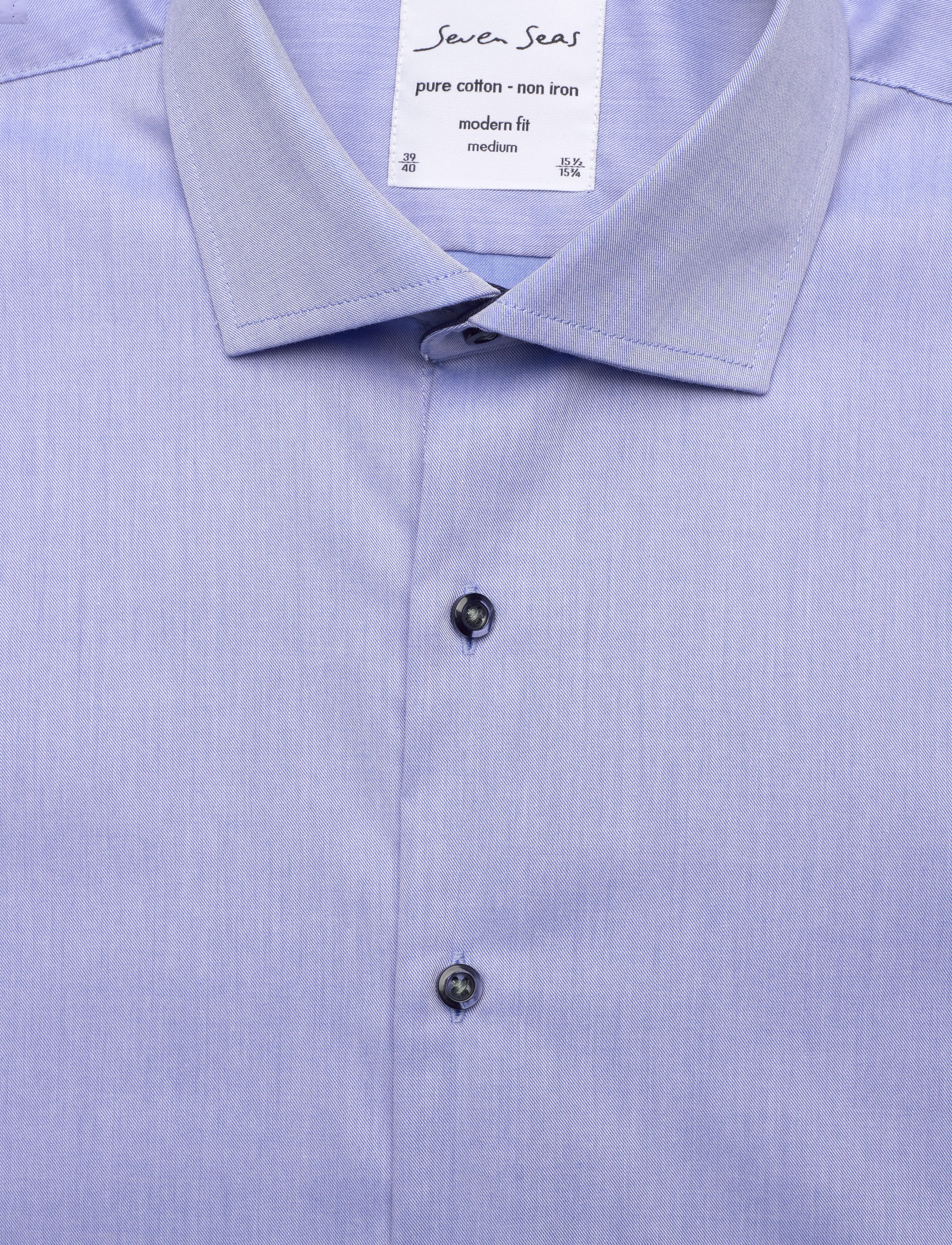 Seven Seas Copenhagen - SEVEN SEAS Fine Twill Contrast | modern - light blue - 2