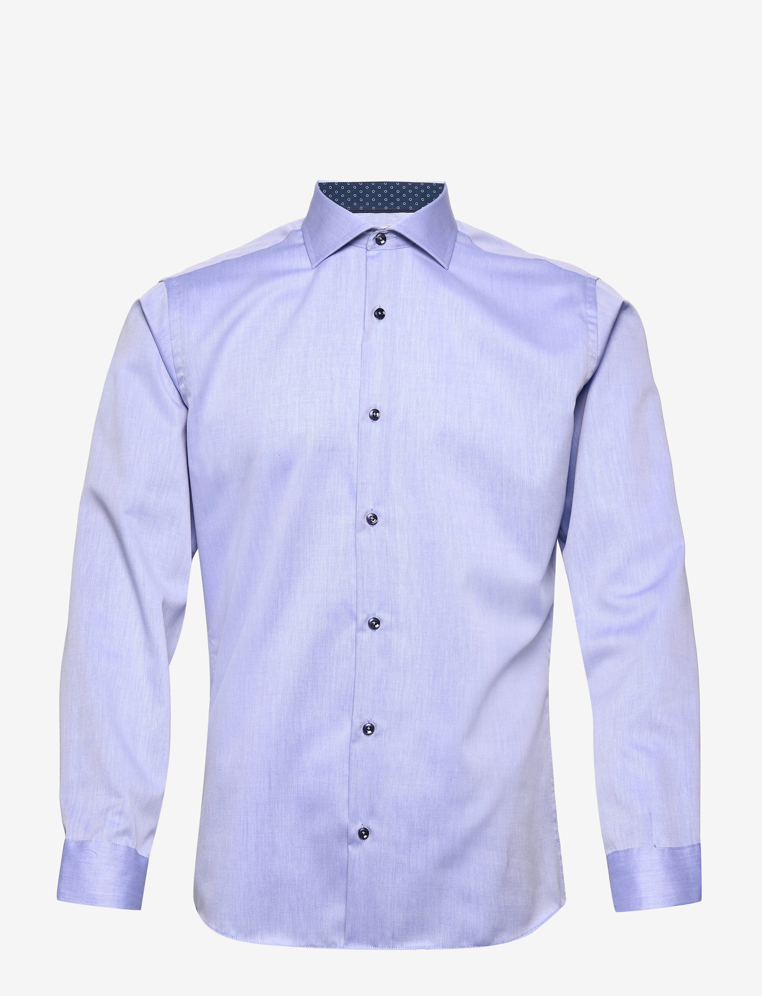 SEVEN SEAS COPENHAGEN Seven Seas Fine Twill Contrast | Slim Blau - L - Herren