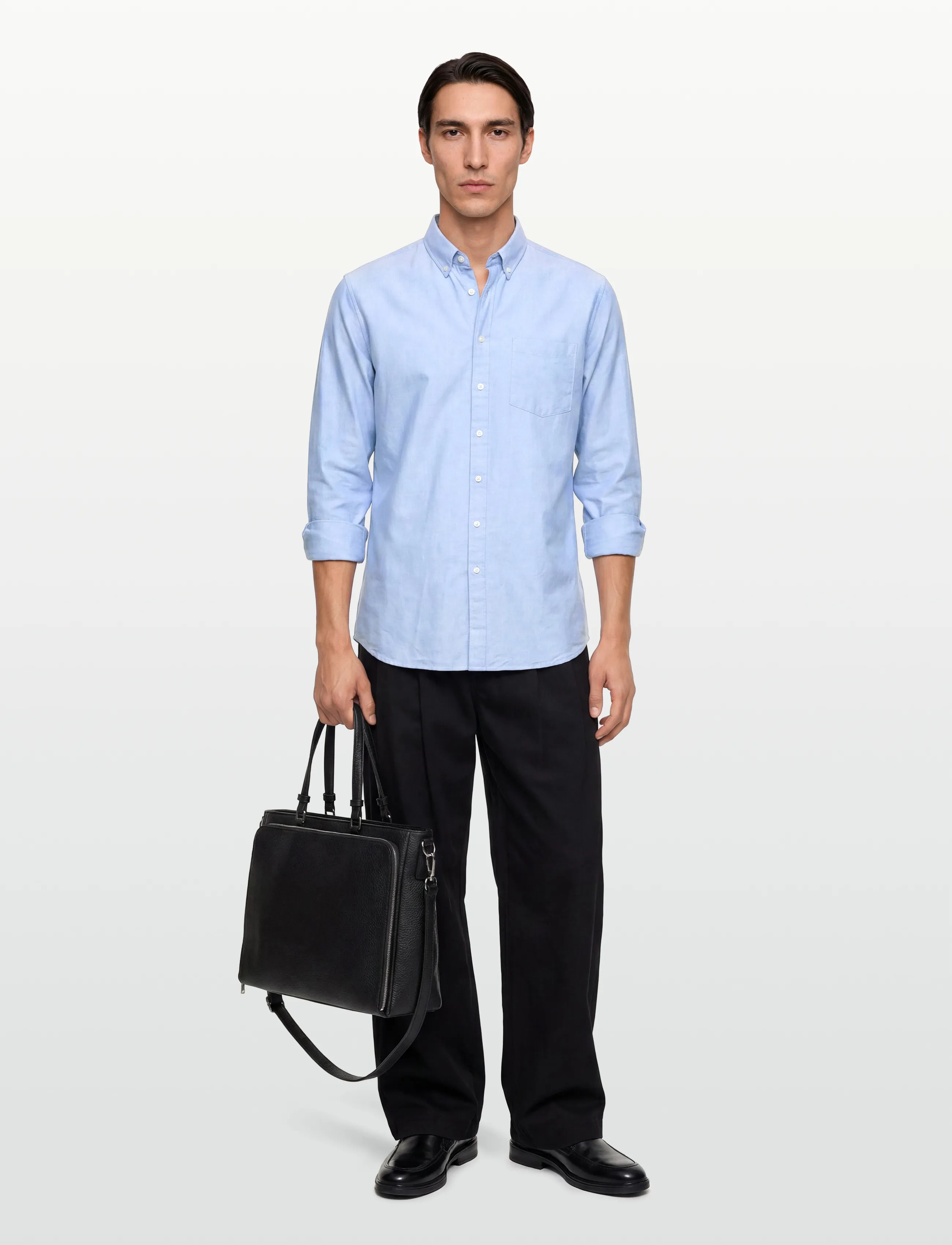Seven Seas Copenhagen Seven Seas Oxford | Modern, S, Blue, Shirts > Oxford Shirt, Herre