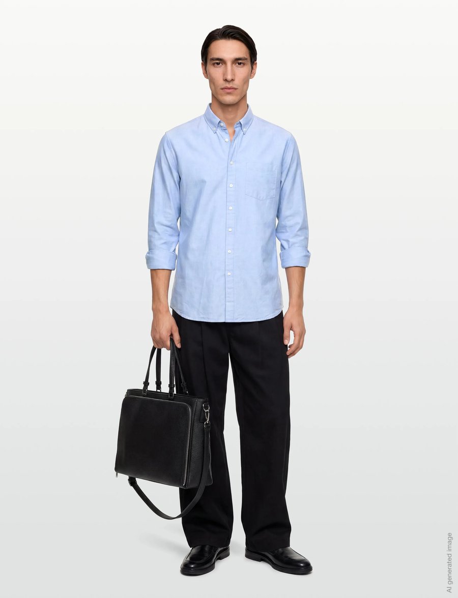 Seven Seas Copenhagen - SEVEN SEAS Oxford | modern - oxford-kauluspaidat - light blue - 0