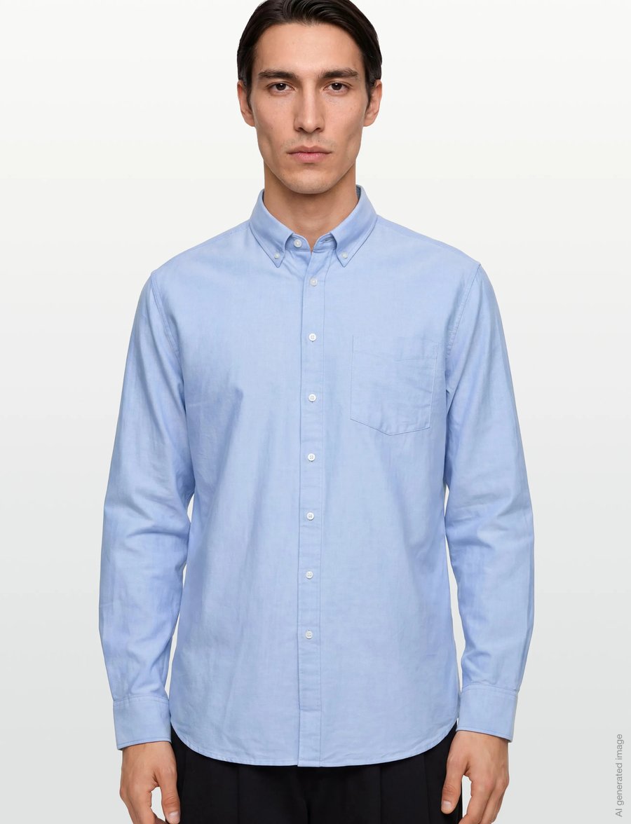 Seven Seas Copenhagen - SEVEN SEAS Oxford | modern - oxford-kauluspaidat - light blue - 3