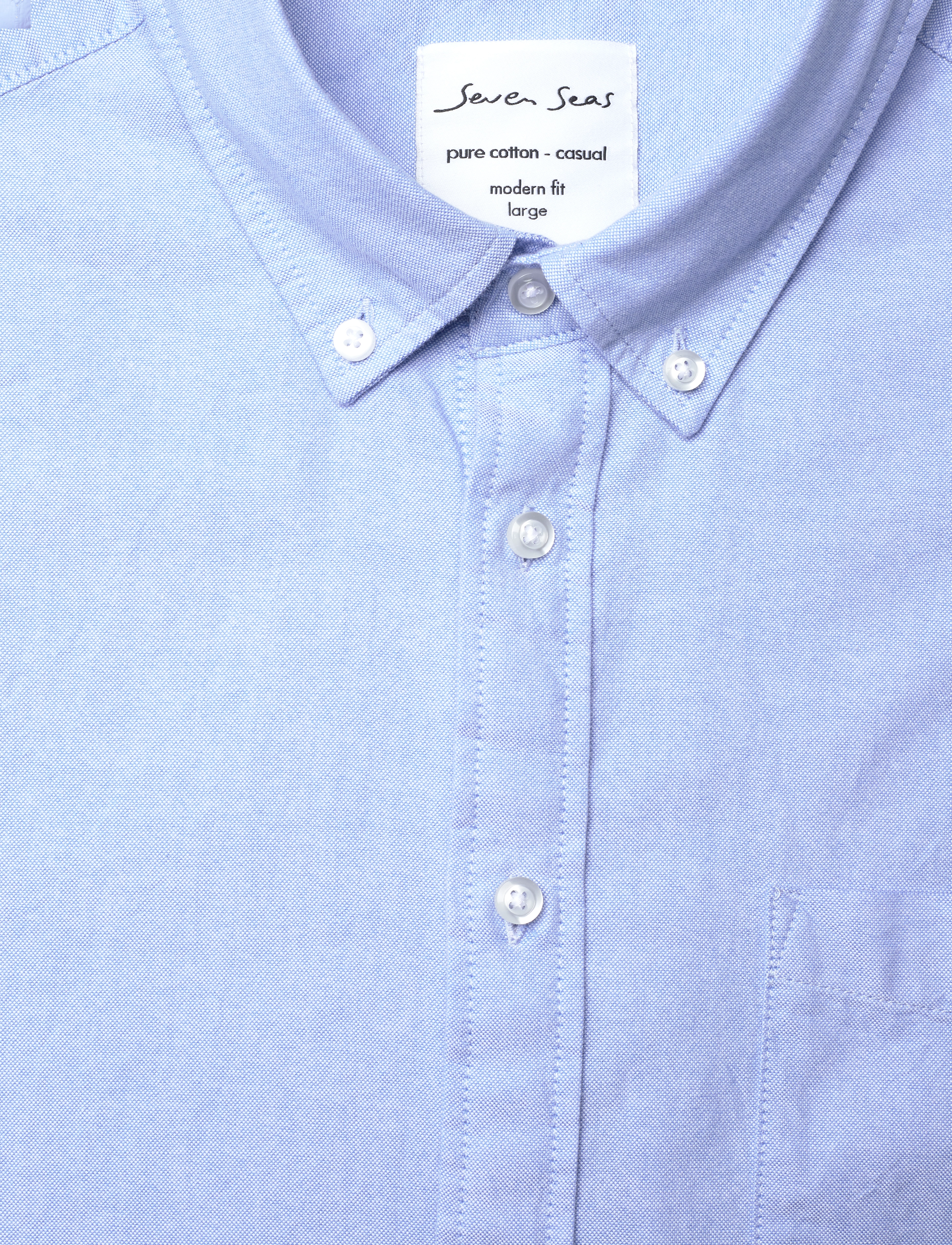 Seven Seas Copenhagen - SEVEN SEAS Oxford | modern - oxfordi särgid - light blue - 2