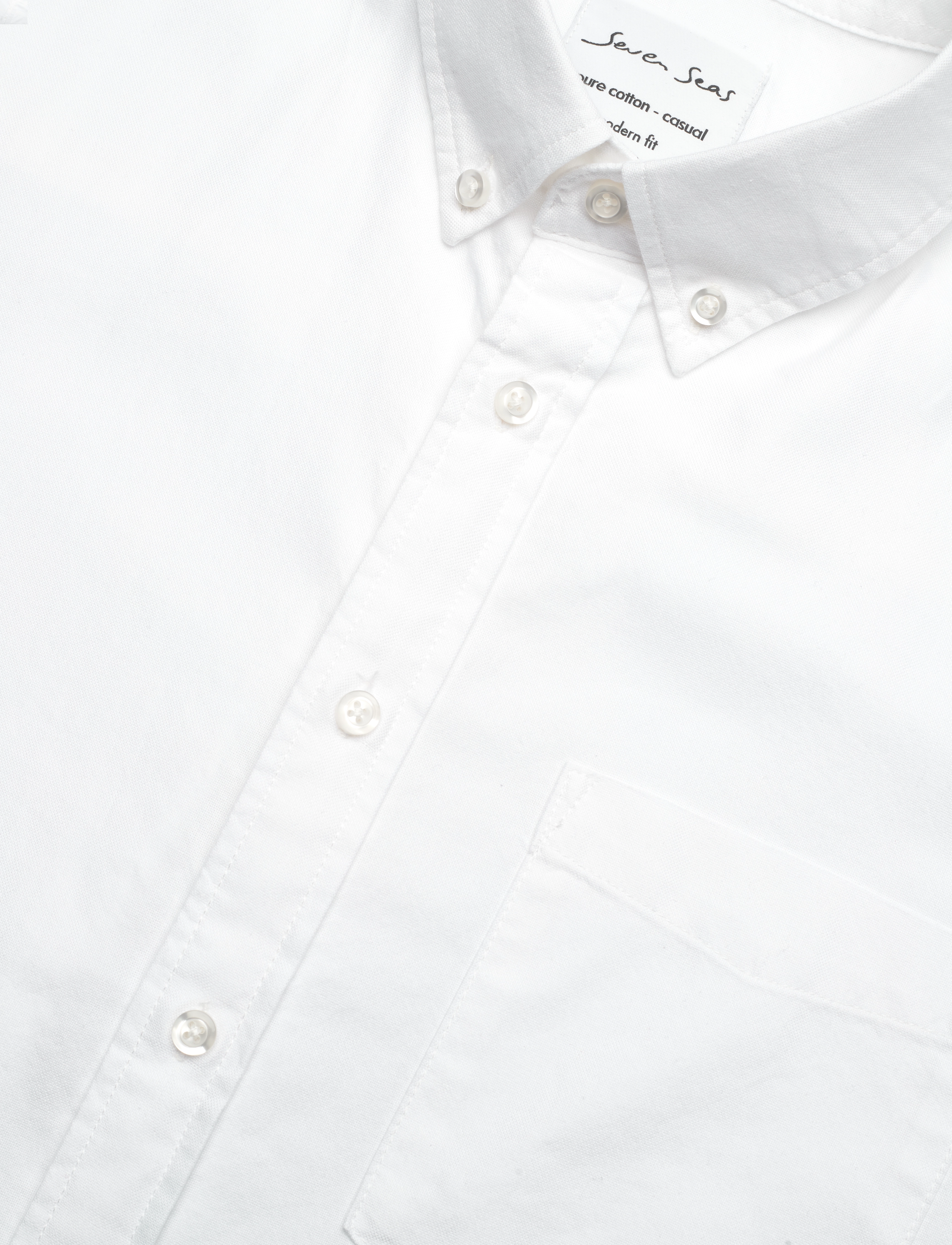 Seven Seas Copenhagen - SEVEN SEAS Oxford | modern - oxford-skjortor - white - 4