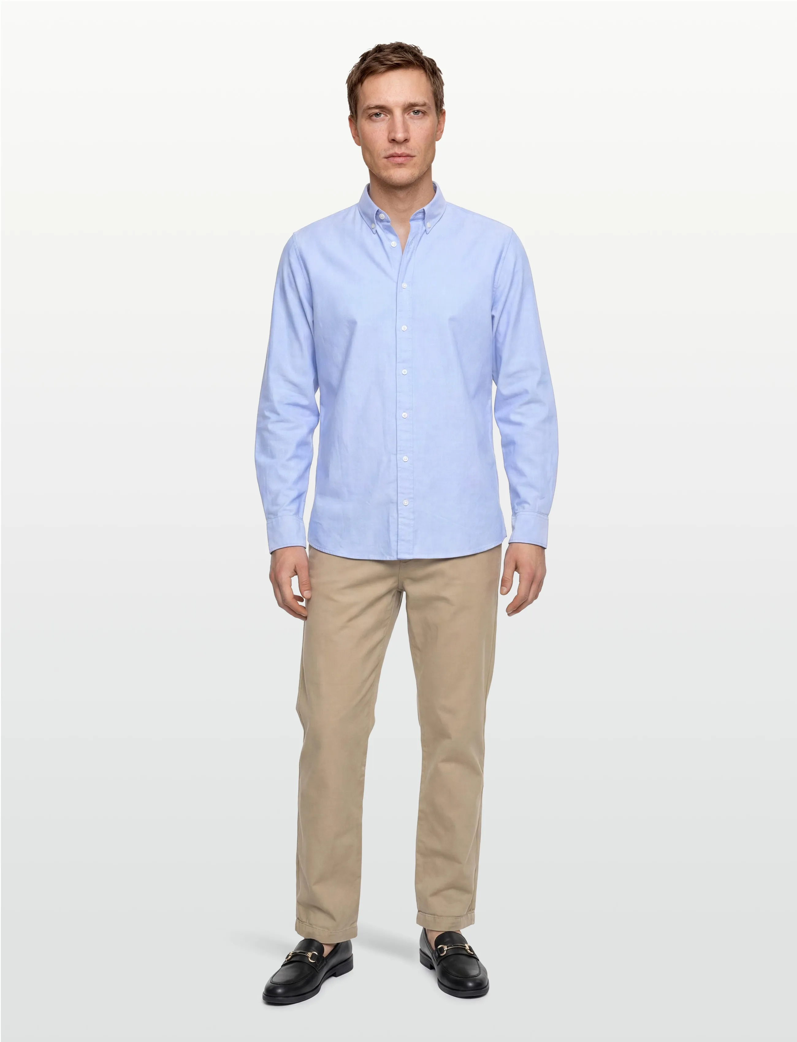 Seven Seas Copenhagen Seven Seas Oxford | Slim, XL, Blue, Shirts > Oxford Shirt, Herre