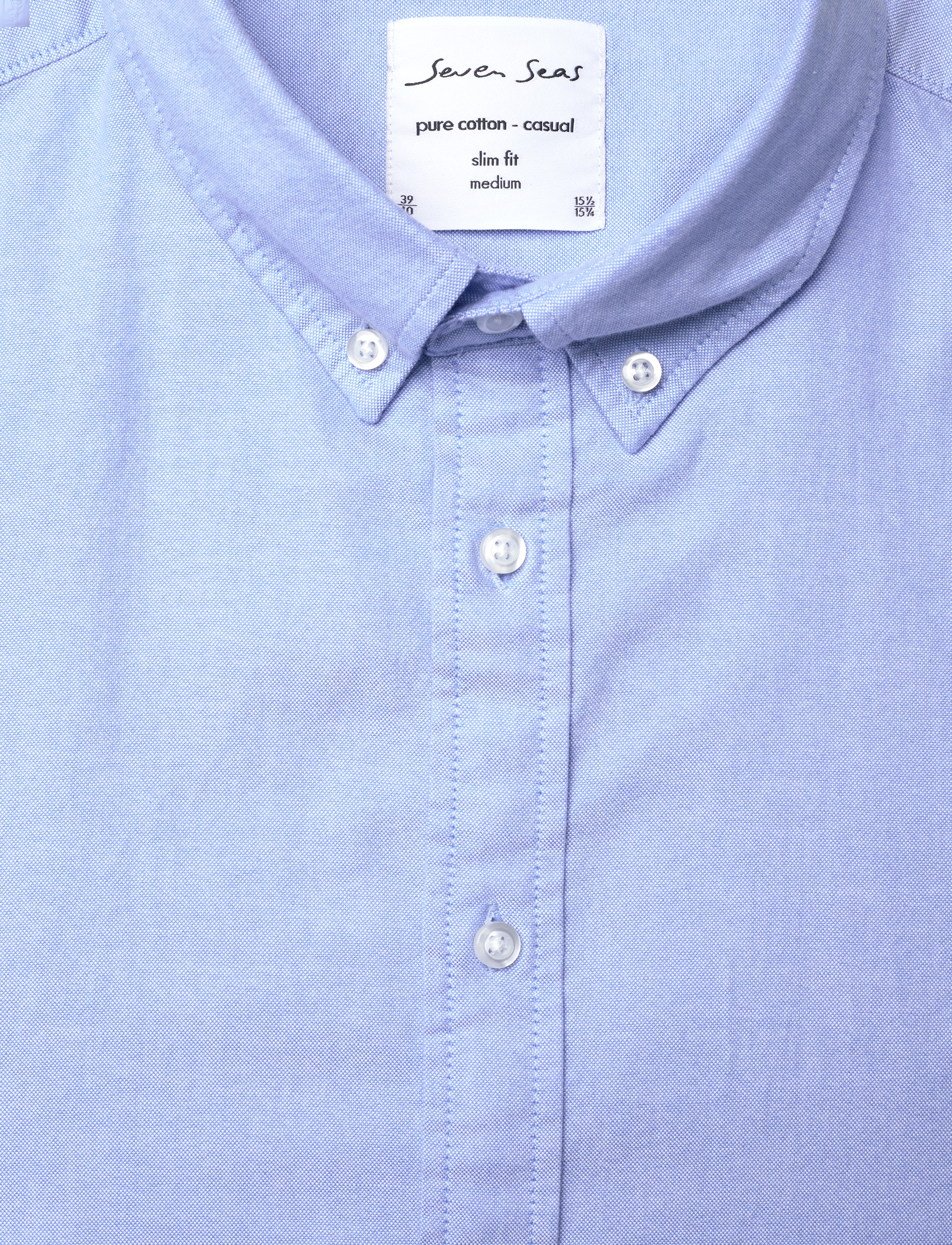 Seven Seas Copenhagen - SEVEN SEAS Oxford | slim - oxford shirts - light blue - 2