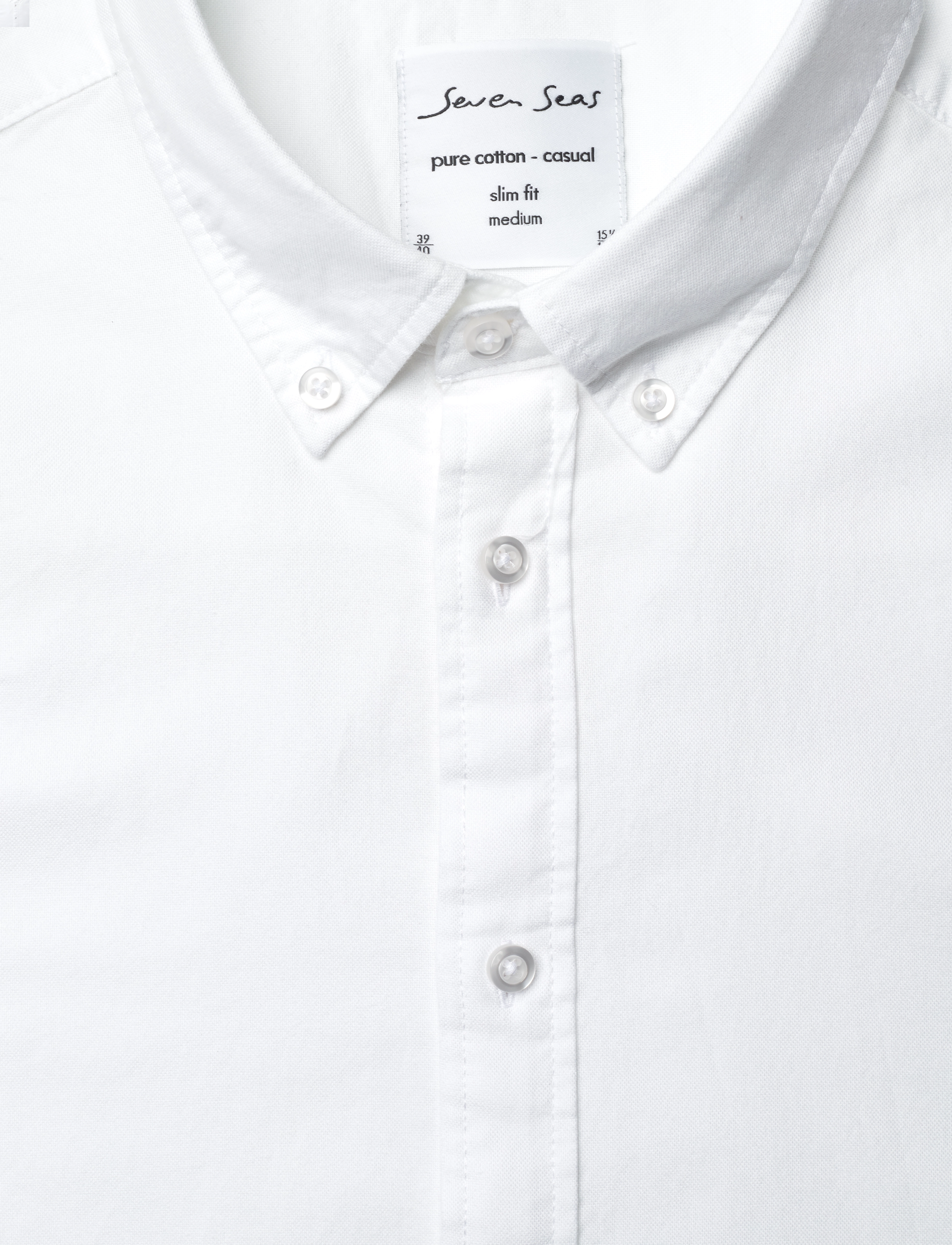 Seven Seas Copenhagen - SEVEN SEAS Oxford | slim - oxford shirts - white - 3